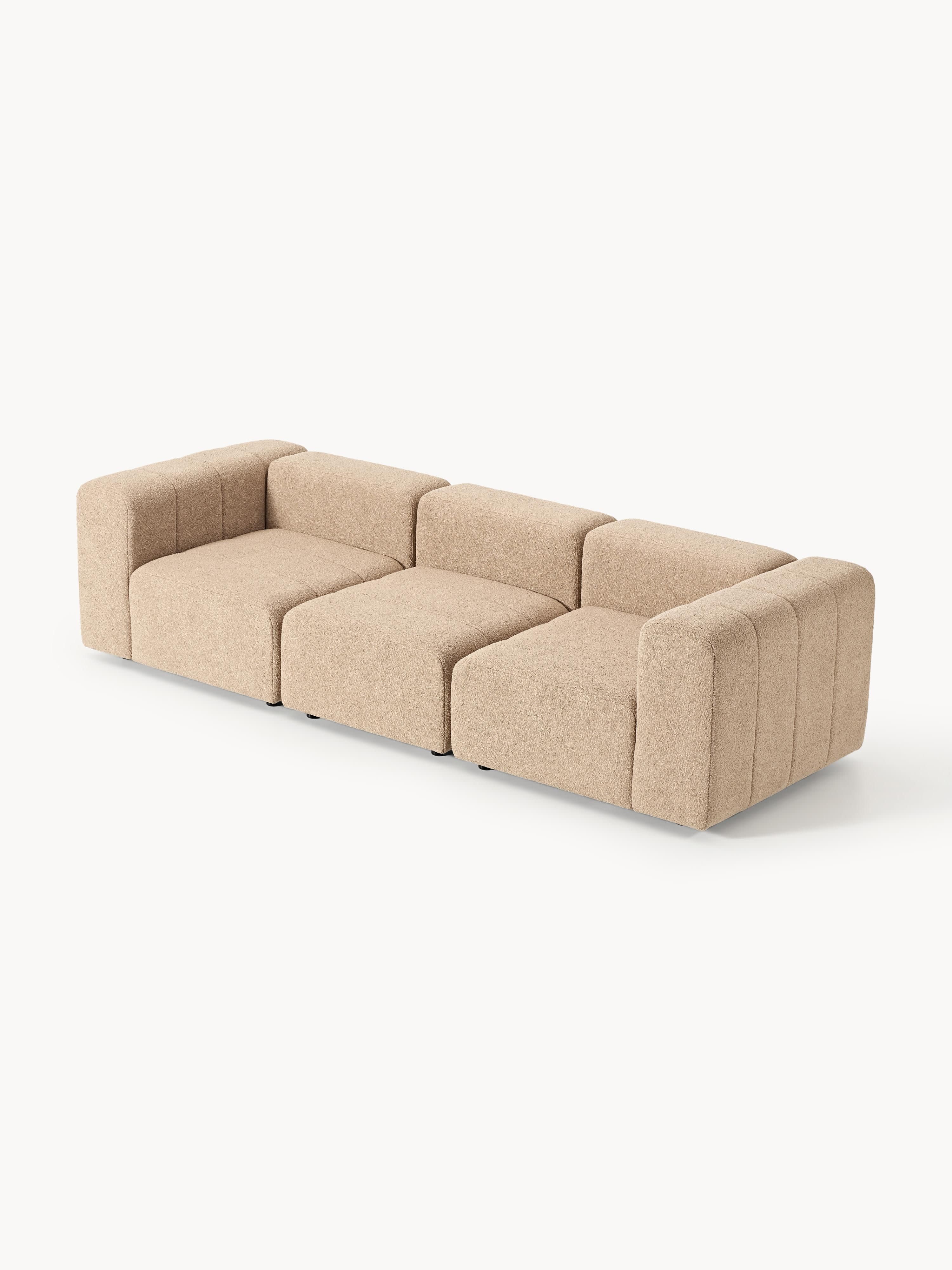 Modulares Bouclé-Sofa Lena (4-Sitzer)