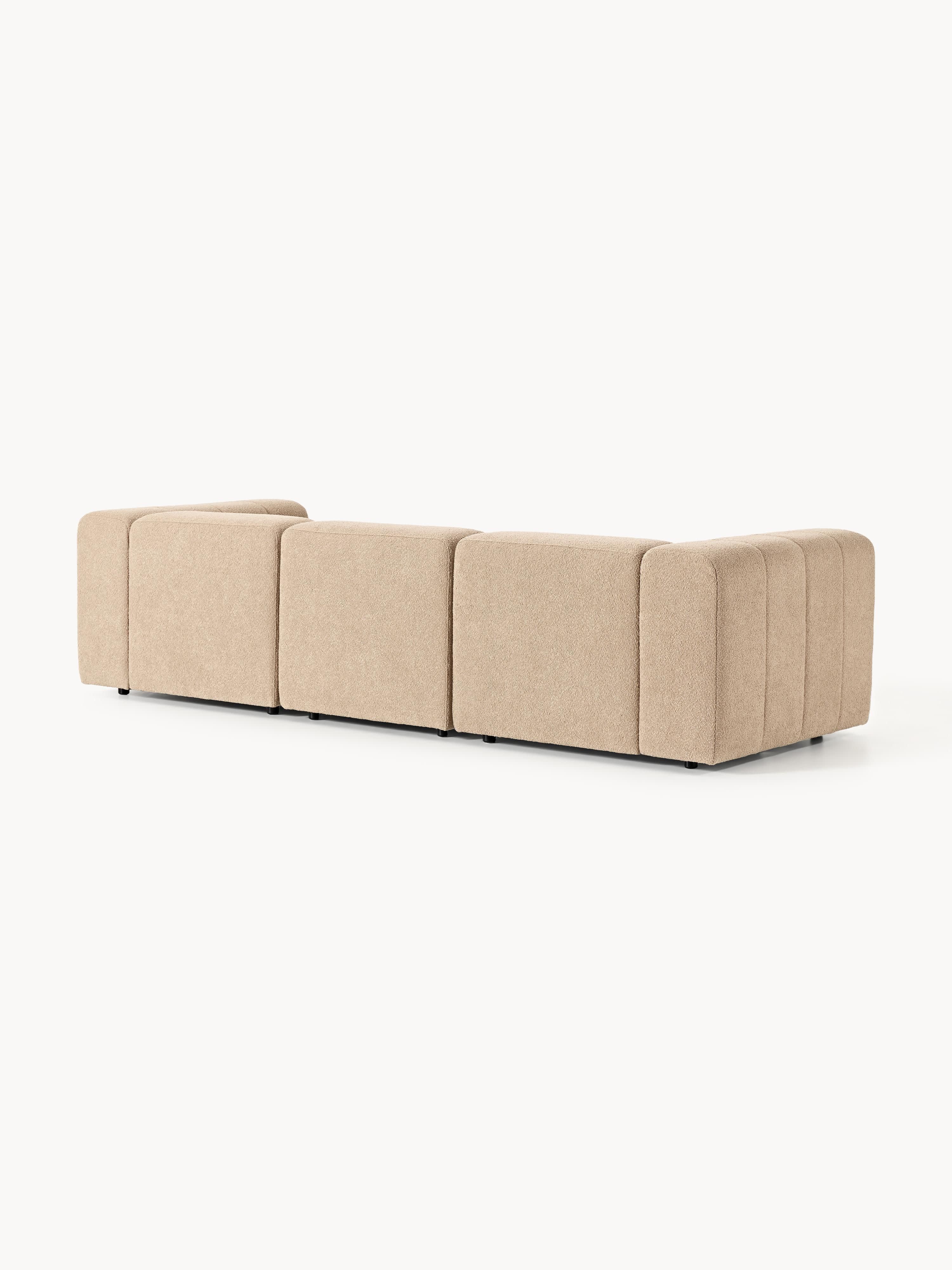 Modulares Bouclé-Sofa Lena (4-Sitzer)