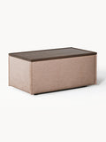 Galeriebild 1 - Sofa-Hocker Lennon aus Leinen-Mix mit Stauraum