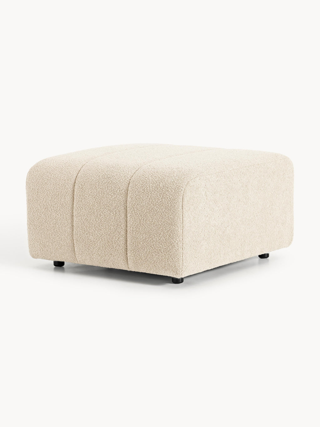 Bouclé-Sofa-Hocker Lena