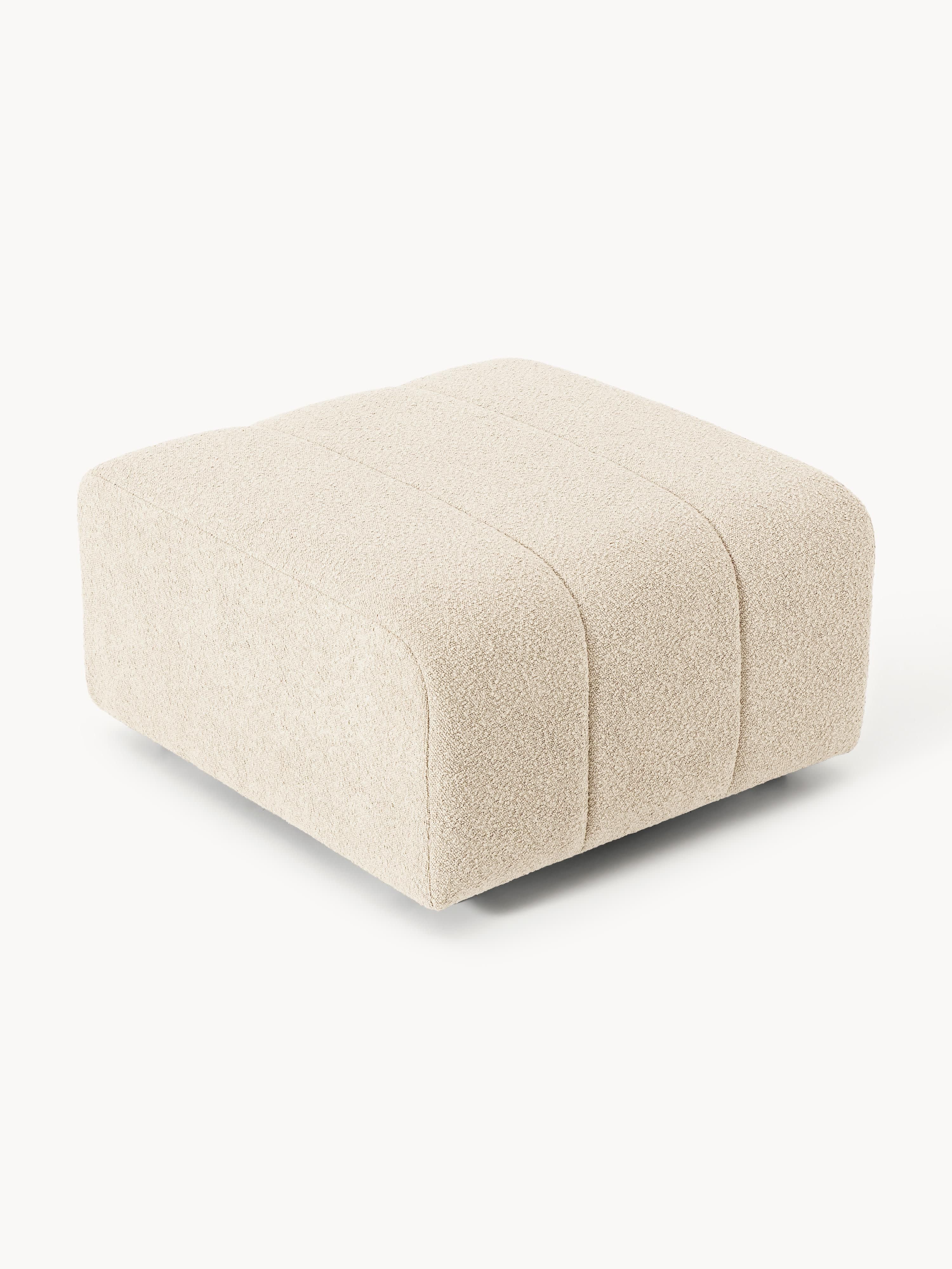 Bouclé-Sofa-Hocker Lena