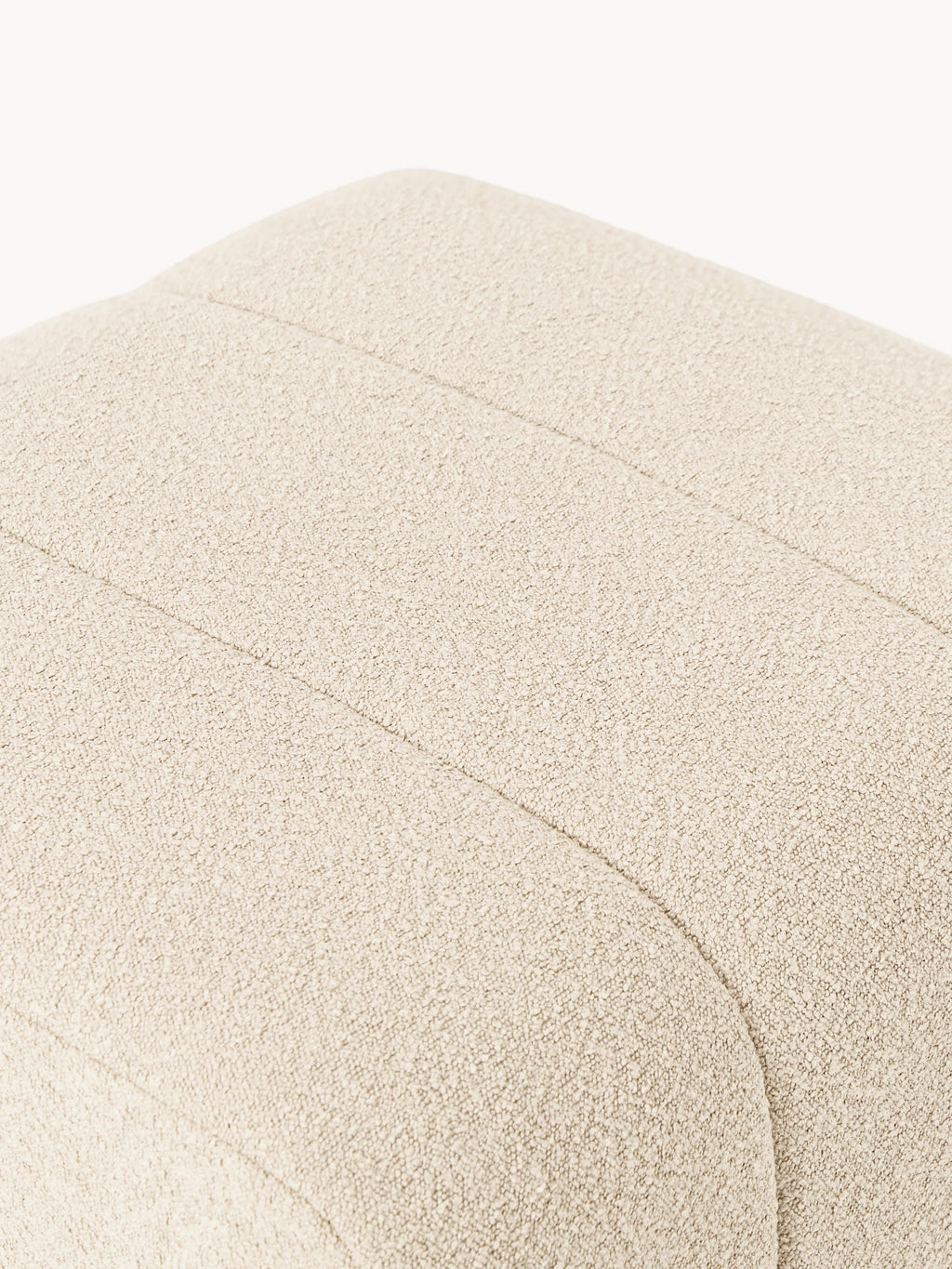 Bouclé-Sofa-Hocker Lena