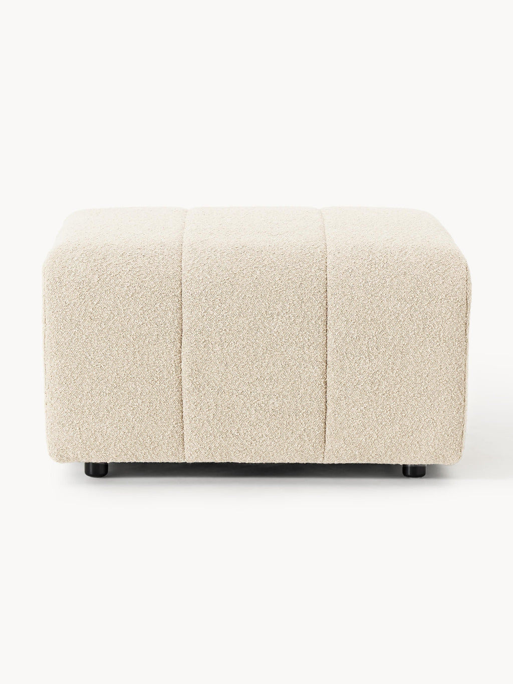 Bouclé-Sofa-Hocker Lena