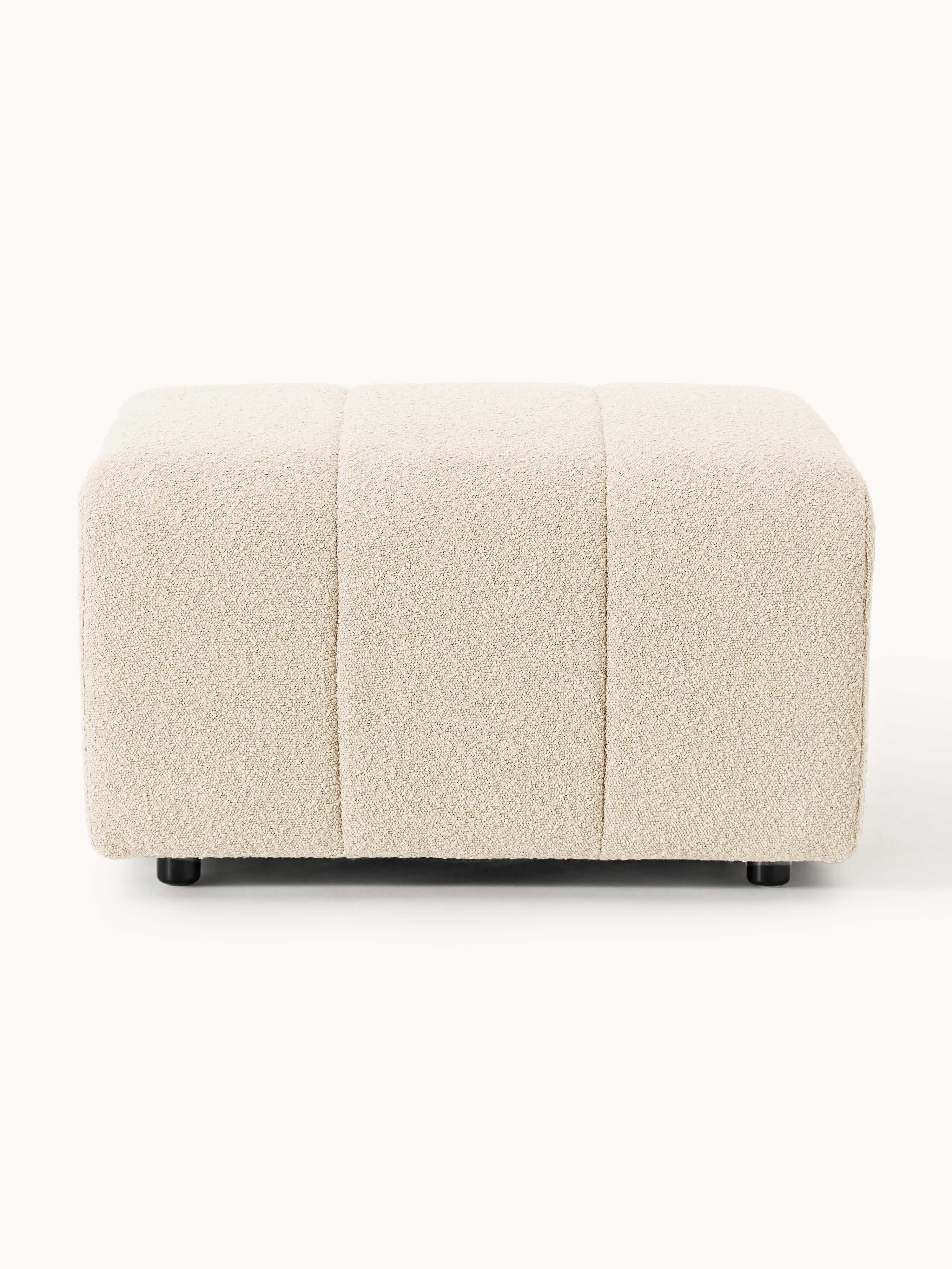 Bouclé-Sofa-Hocker Lena