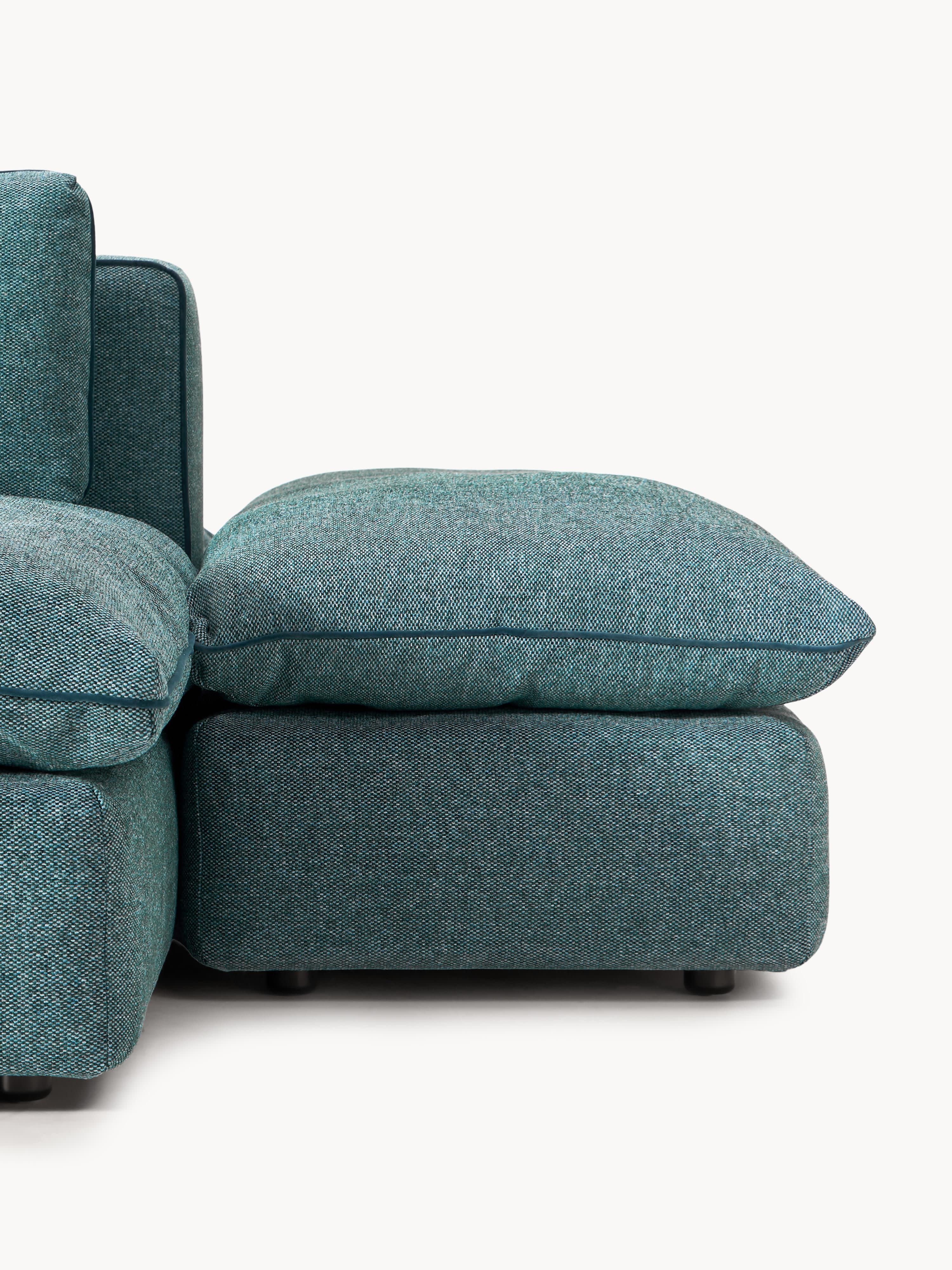Modulares XL-Sofa Felix (3-Sitzer) mit Hocker