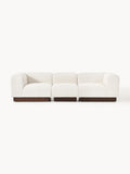 Galeriebild 1 - Modulares Sofa Natalie (3-Sitzer) aus Teddy-Bouclé
