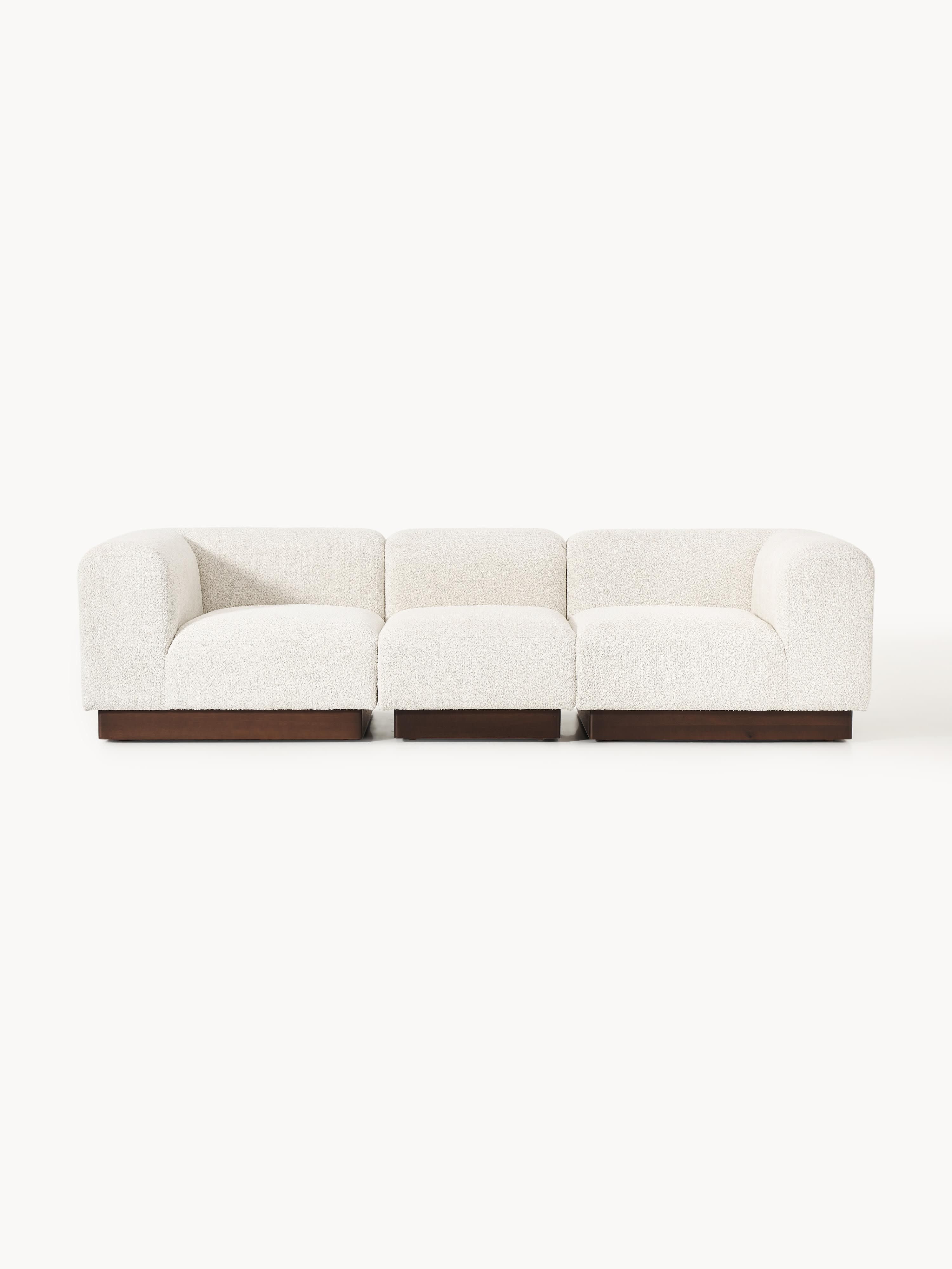Galeriebild 1 - Modulares Sofa Natalie (3-Sitzer) aus Teddy-Bouclé