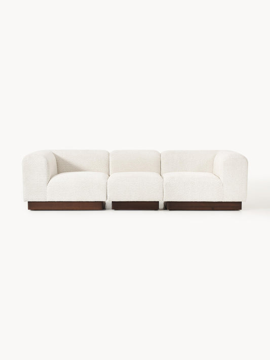 Galeriebild 1 - Modulares Sofa Natalie (3-Sitzer) aus Teddy-Bouclé
