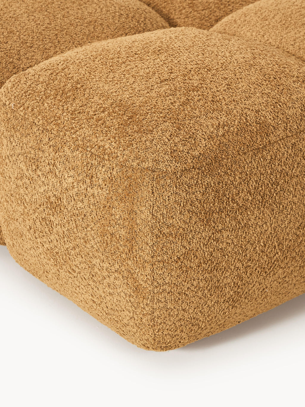 Sofa-Hocker Tayla aus Teddy-Bouclé