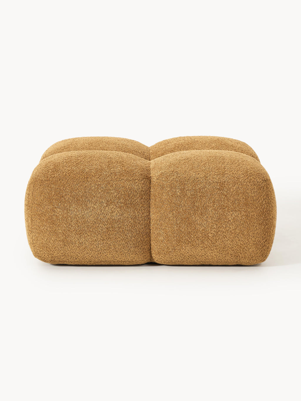 Sofa-Hocker Tayla aus Teddy-Bouclé