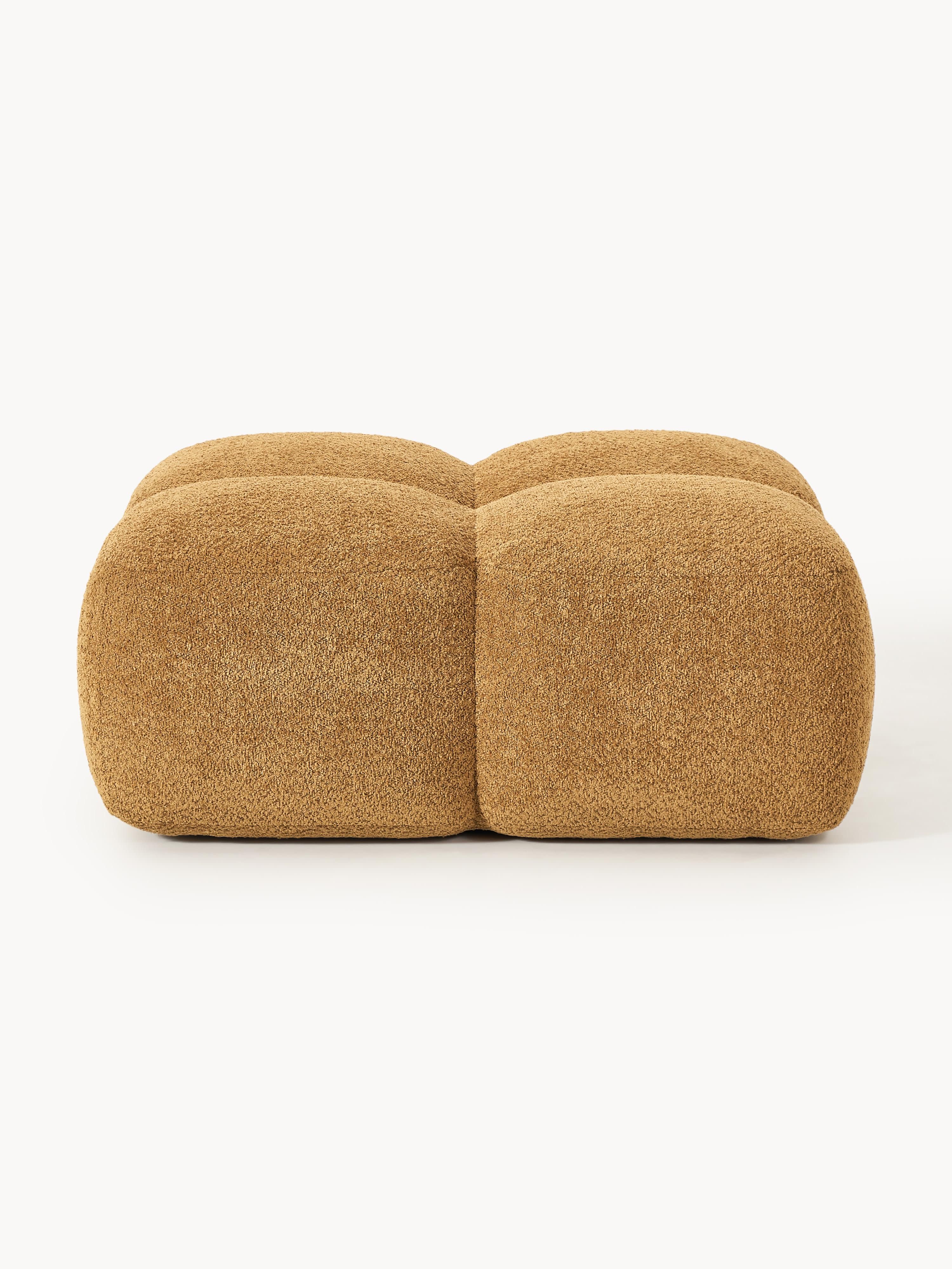 Sofa-Hocker Tayla aus Teddy-Bouclé