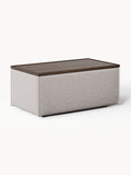 Galeriebild 1 - Sofa-Hocker Lennon aus Bouclé mit Stauraum