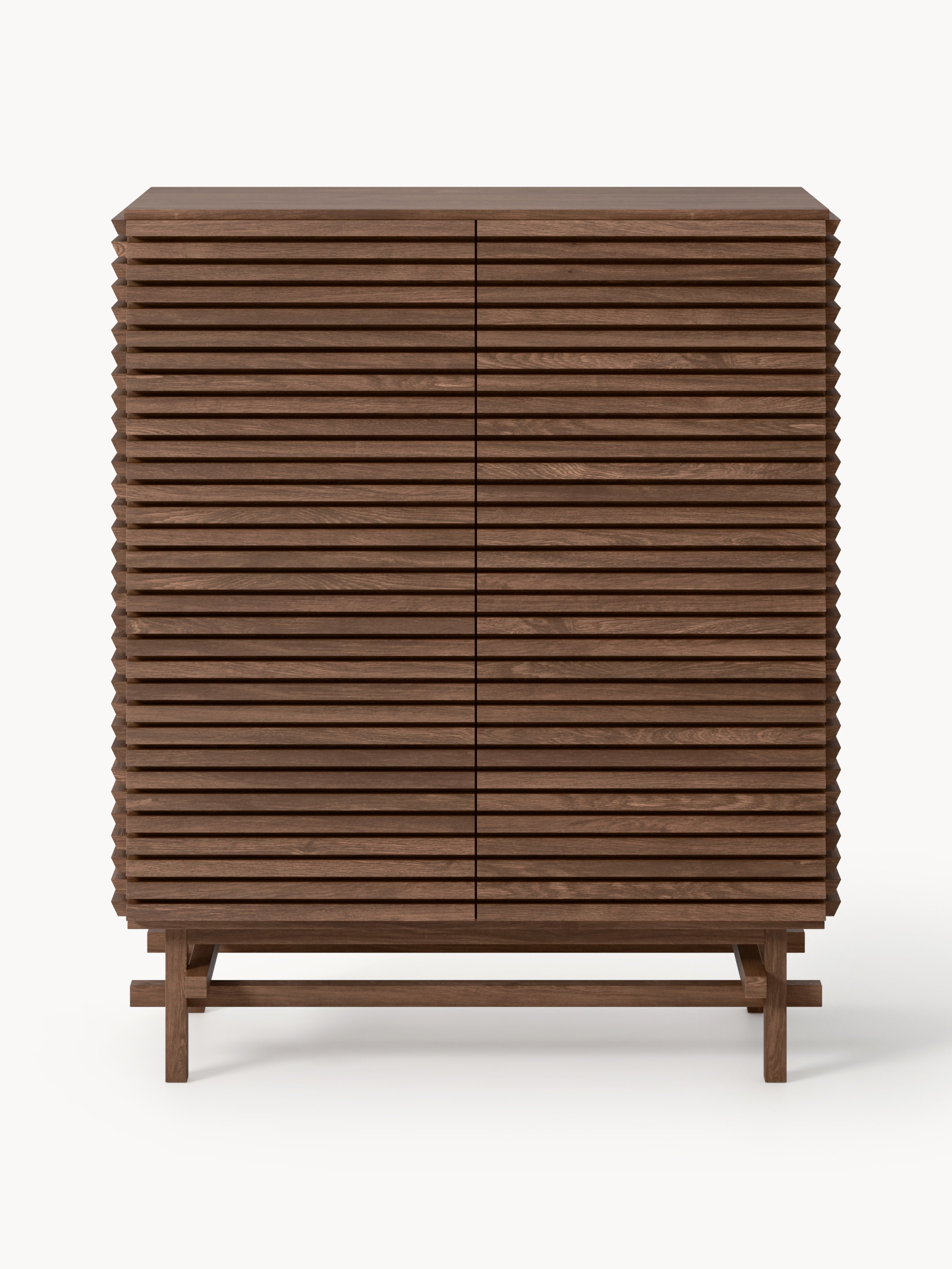 Highboard Pierce aus Eichenholz