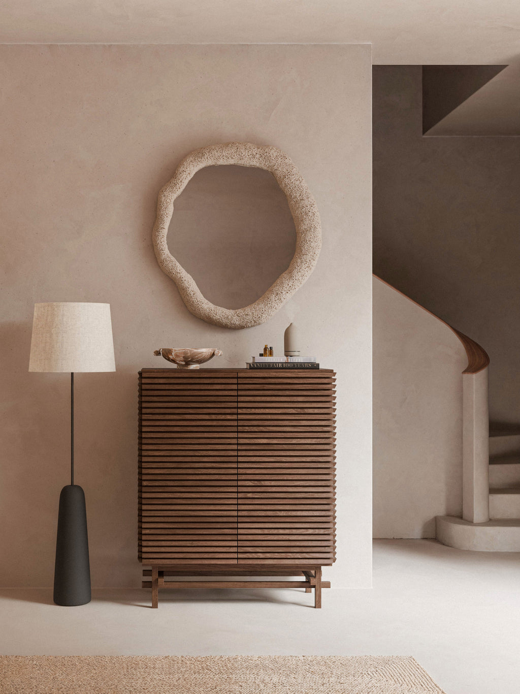 Highboard Pierce aus Eichenholz