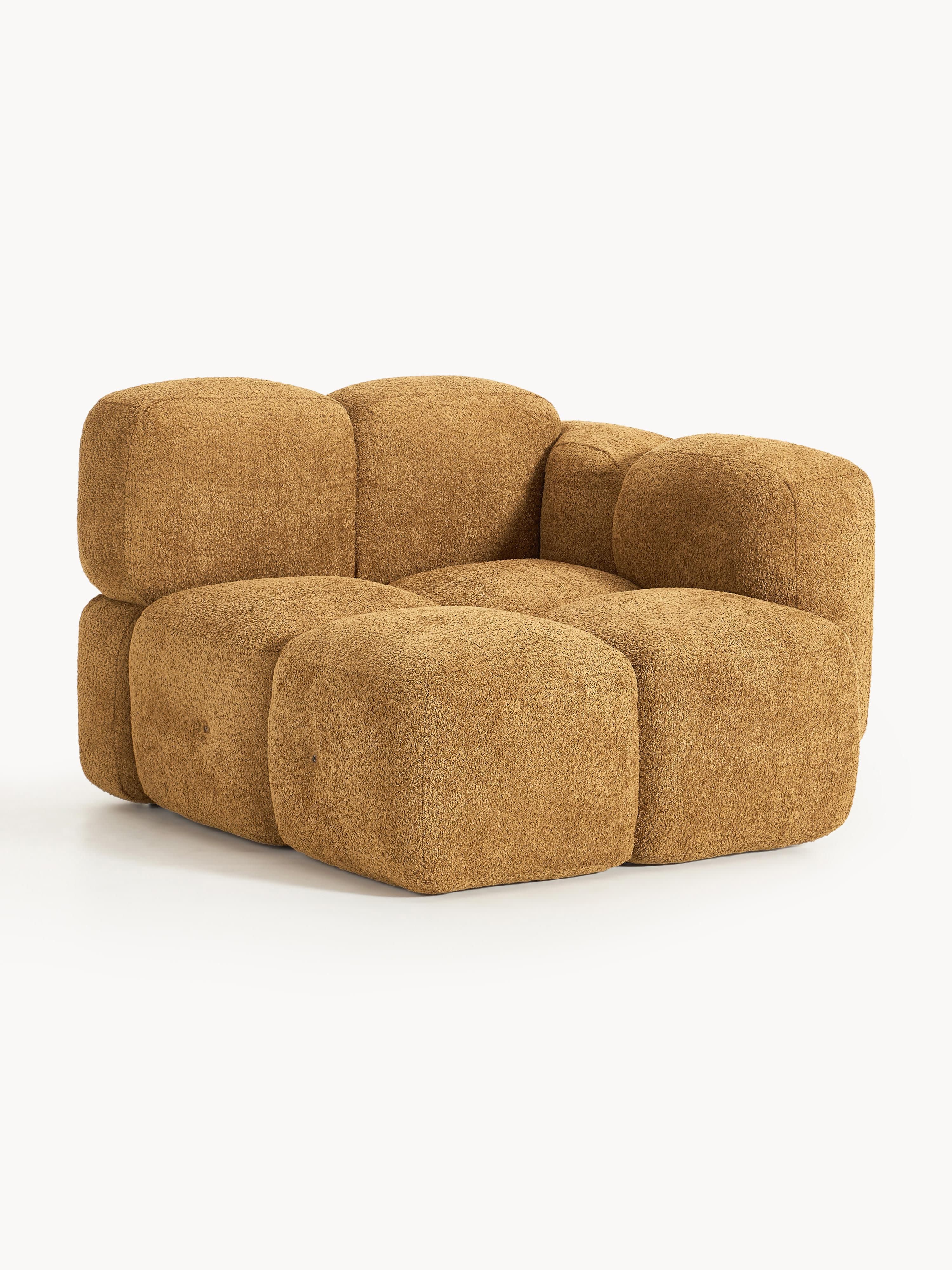Eckmodul Tayla aus Teddy-Bouclé