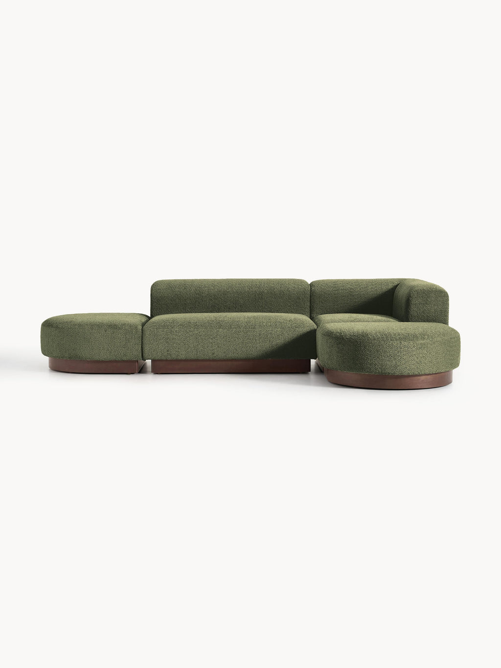 Galeriebild 1 - Modulares Ecksofa Natalie aus Teddy-Bouclé
