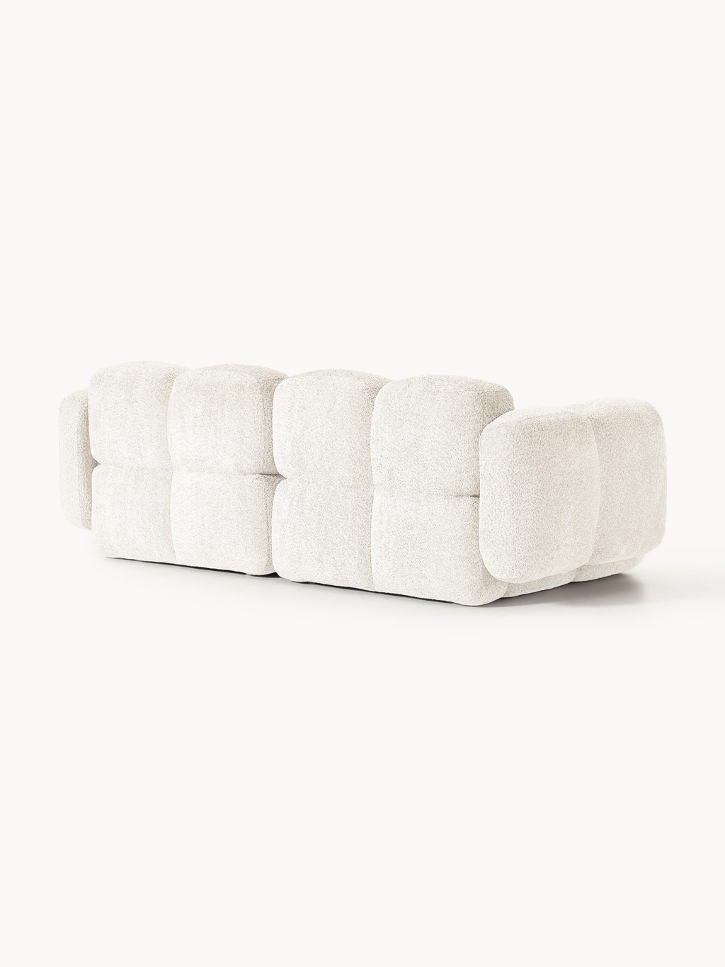 Modulares Sofa Tayla (3-Sitzer) aus Teddy-Bouclé