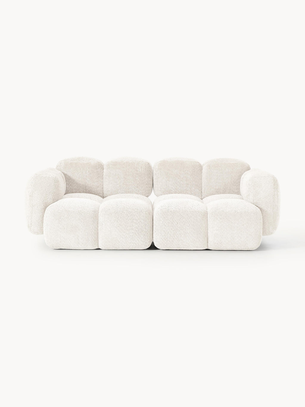 Galeriebild 1 - Modulares Sofa Tayla (3-Sitzer) aus Teddy-Bouclé
