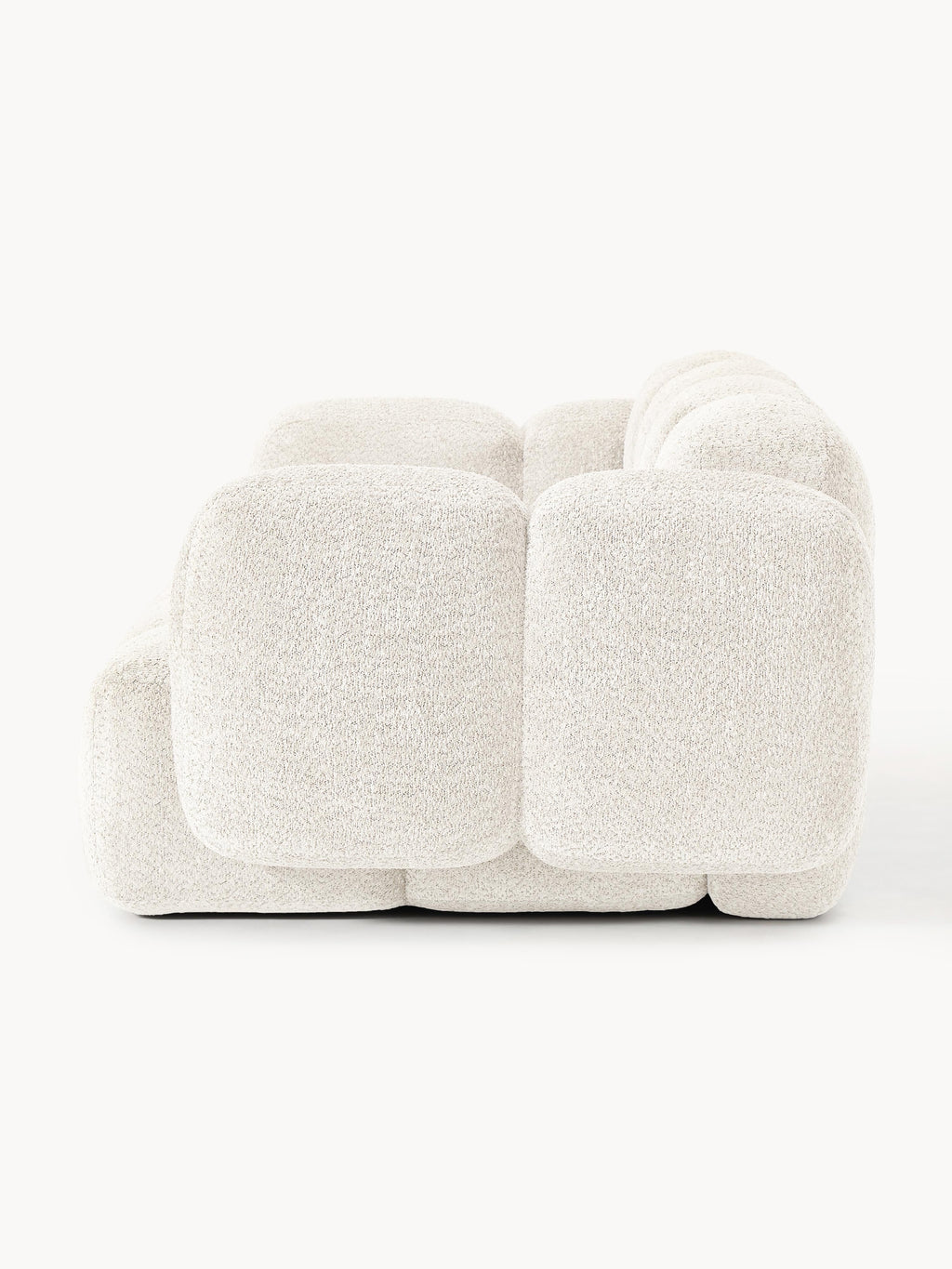 Modulares Sofa Tayla (3-Sitzer) aus Teddy-Bouclé