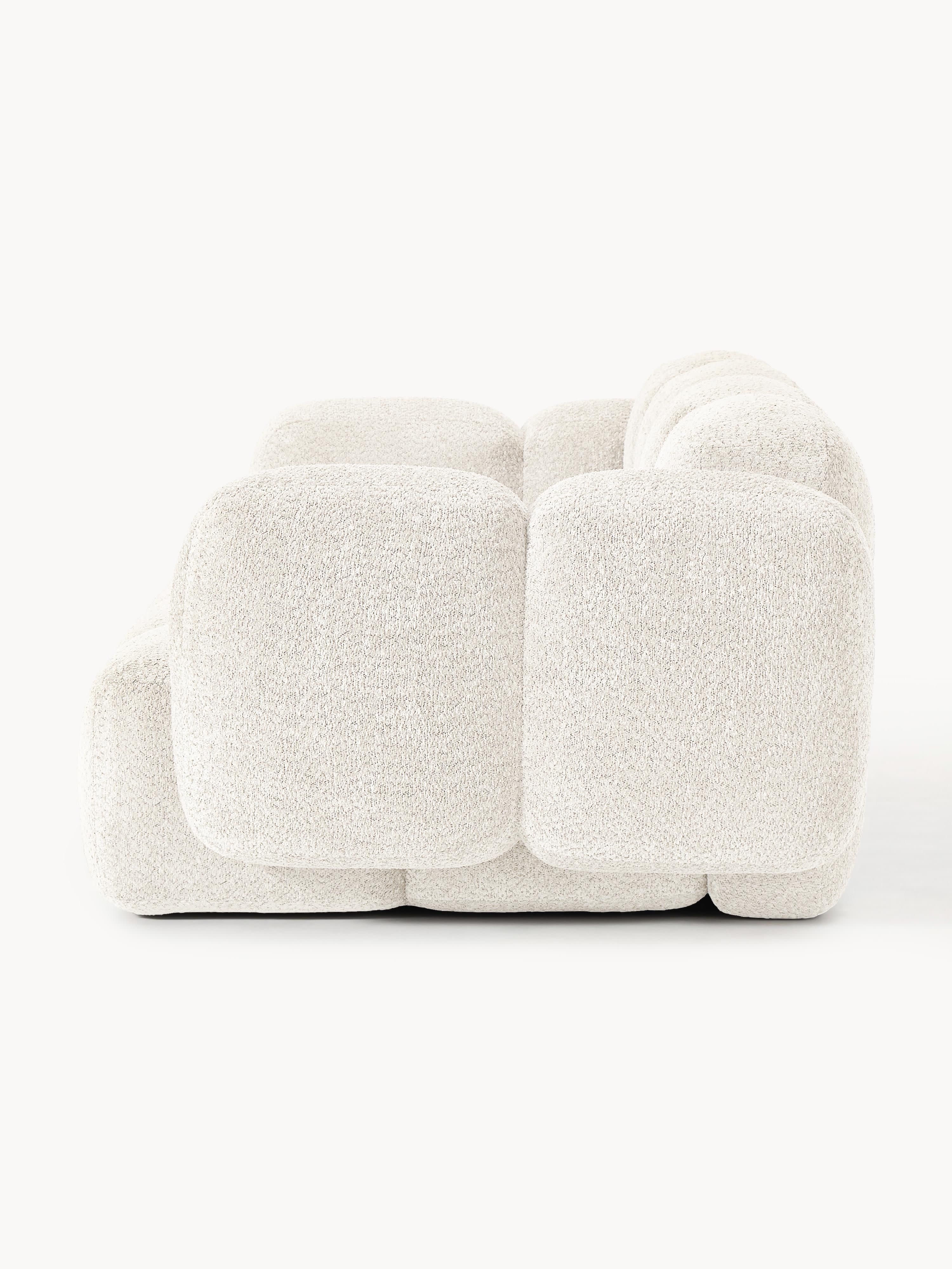 Modulares Sofa Tayla (3-Sitzer) aus Teddy-Bouclé