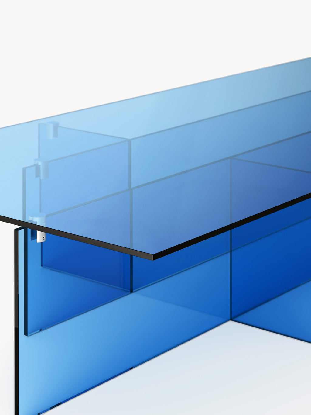 Großer Glas-Couchtisch Anouk
