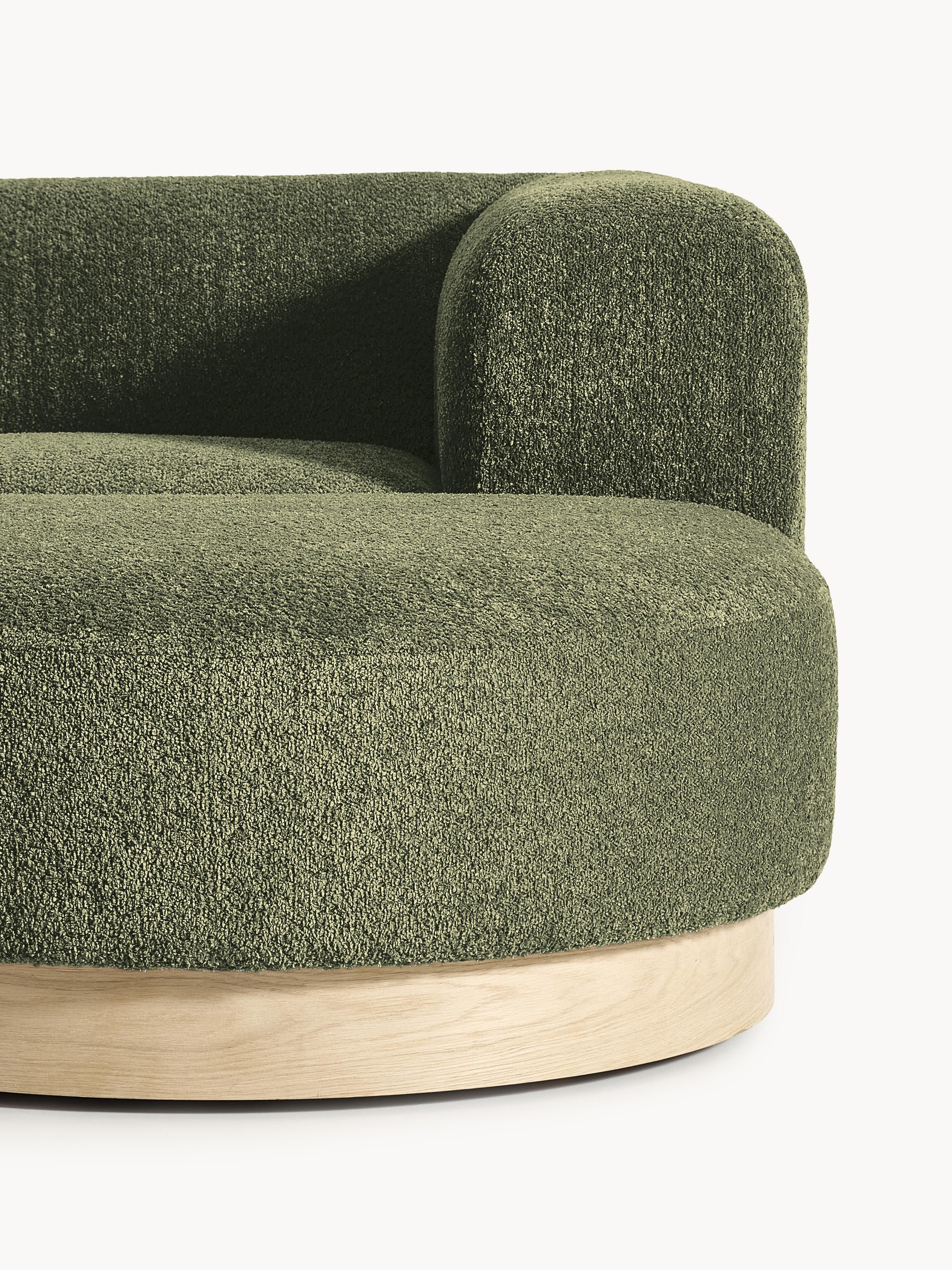 Modulares Ecksofa Natalie aus Teddy-Bouclé