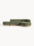 Galeriebild 1 - Modulares Ecksofa Natalie aus Teddy-Bouclé