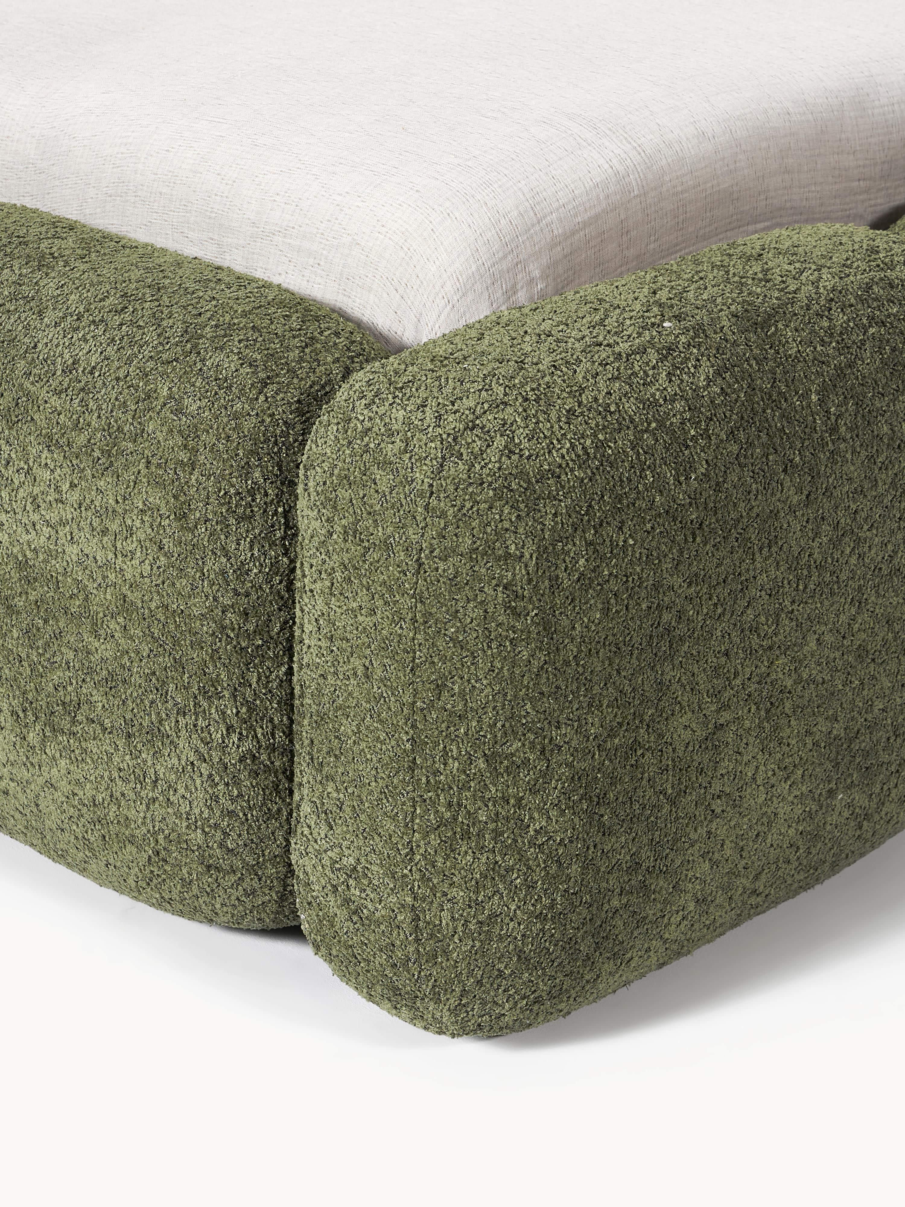 Polsterbett Tayla aus Teddy-Bouclé