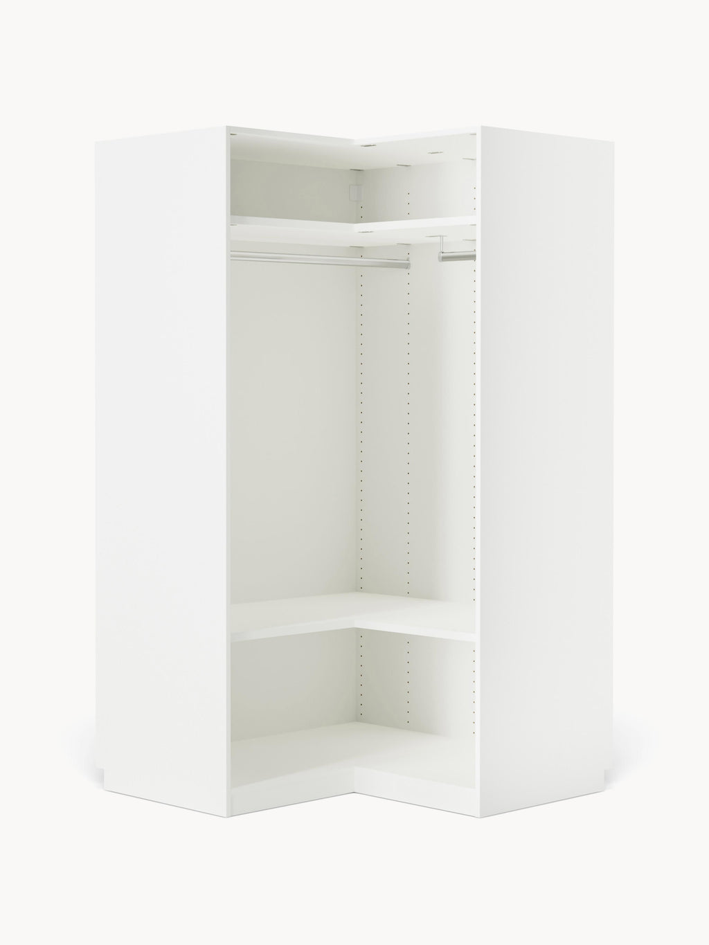 Modularer Eck-Kleiderschrank Charlotte, 115 cm Breite