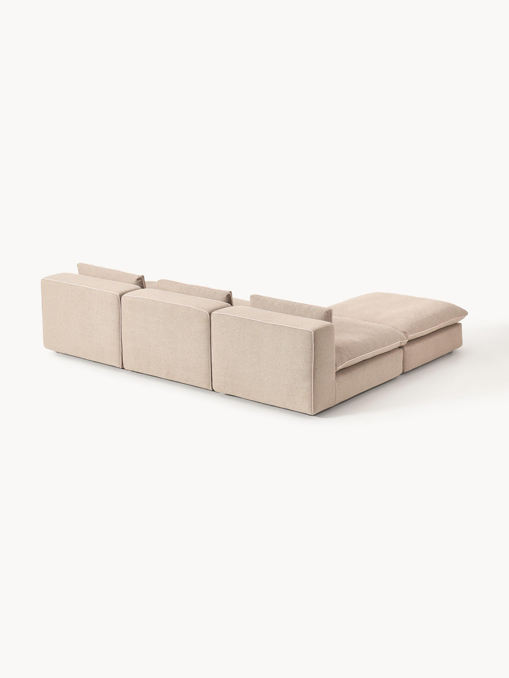 Modulares XL-Sofa Felix mit Hocker (links/rechts)