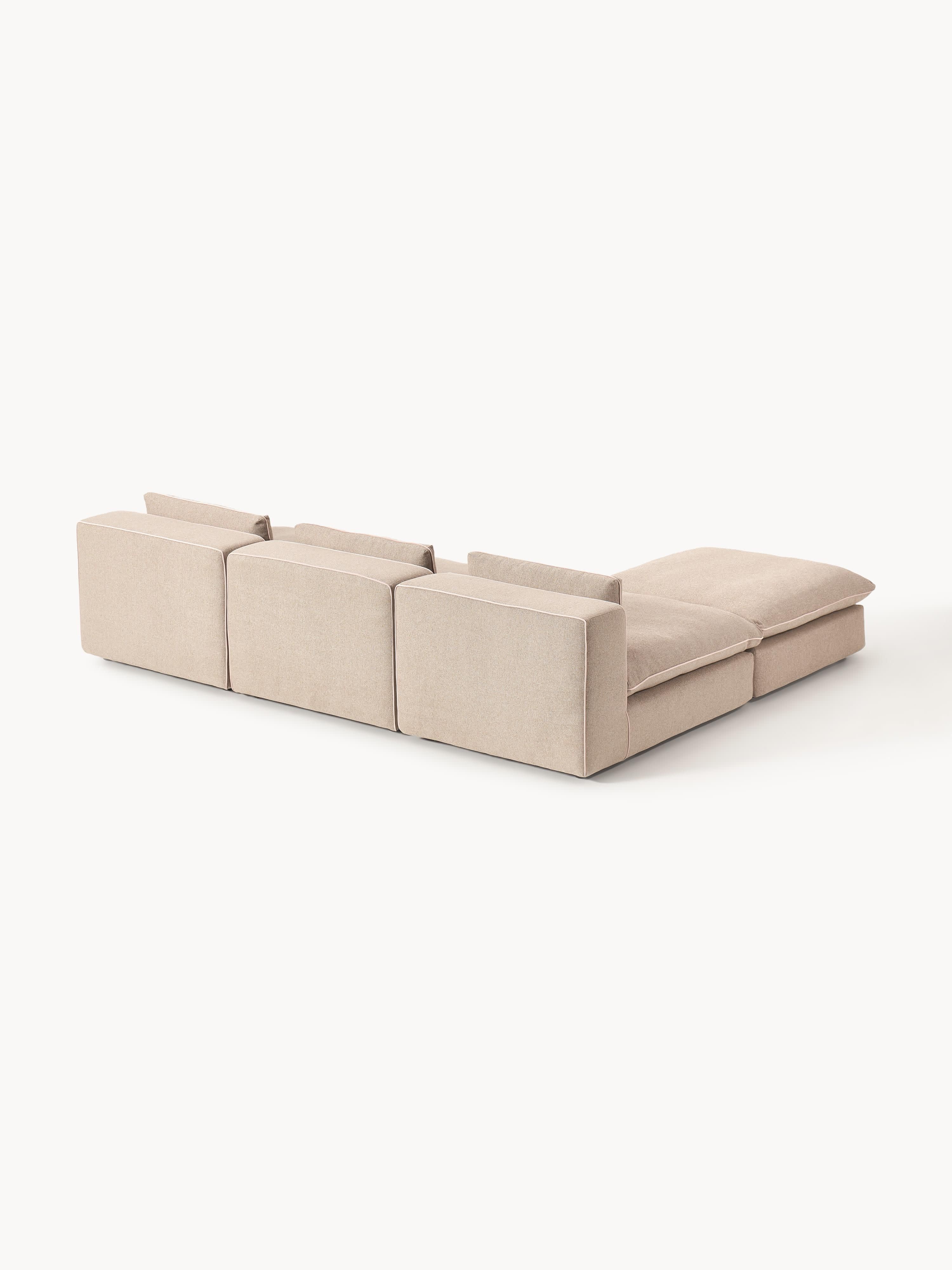 Modulares XL-Sofa Felix mit Hocker (links/rechts)