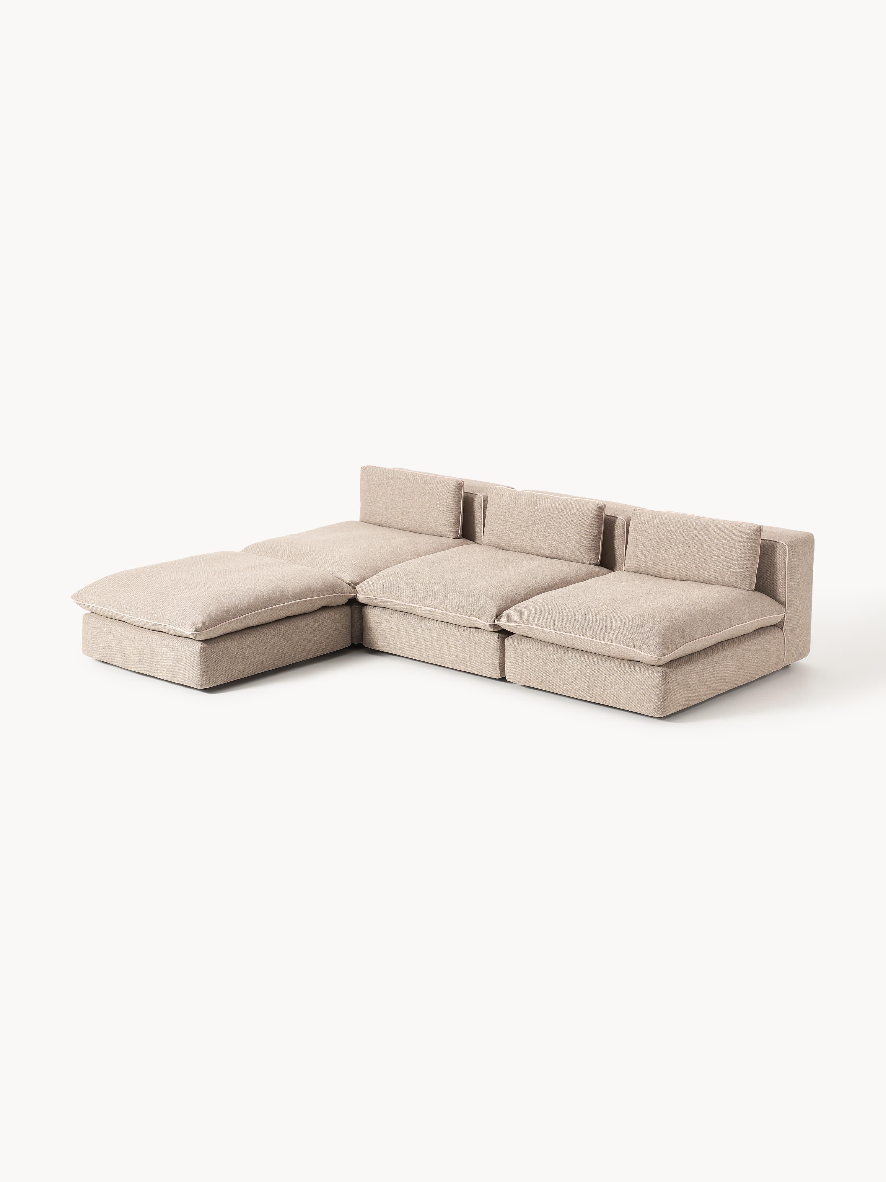 Modulares XL-Sofa Felix mit Hocker (links/rechts)