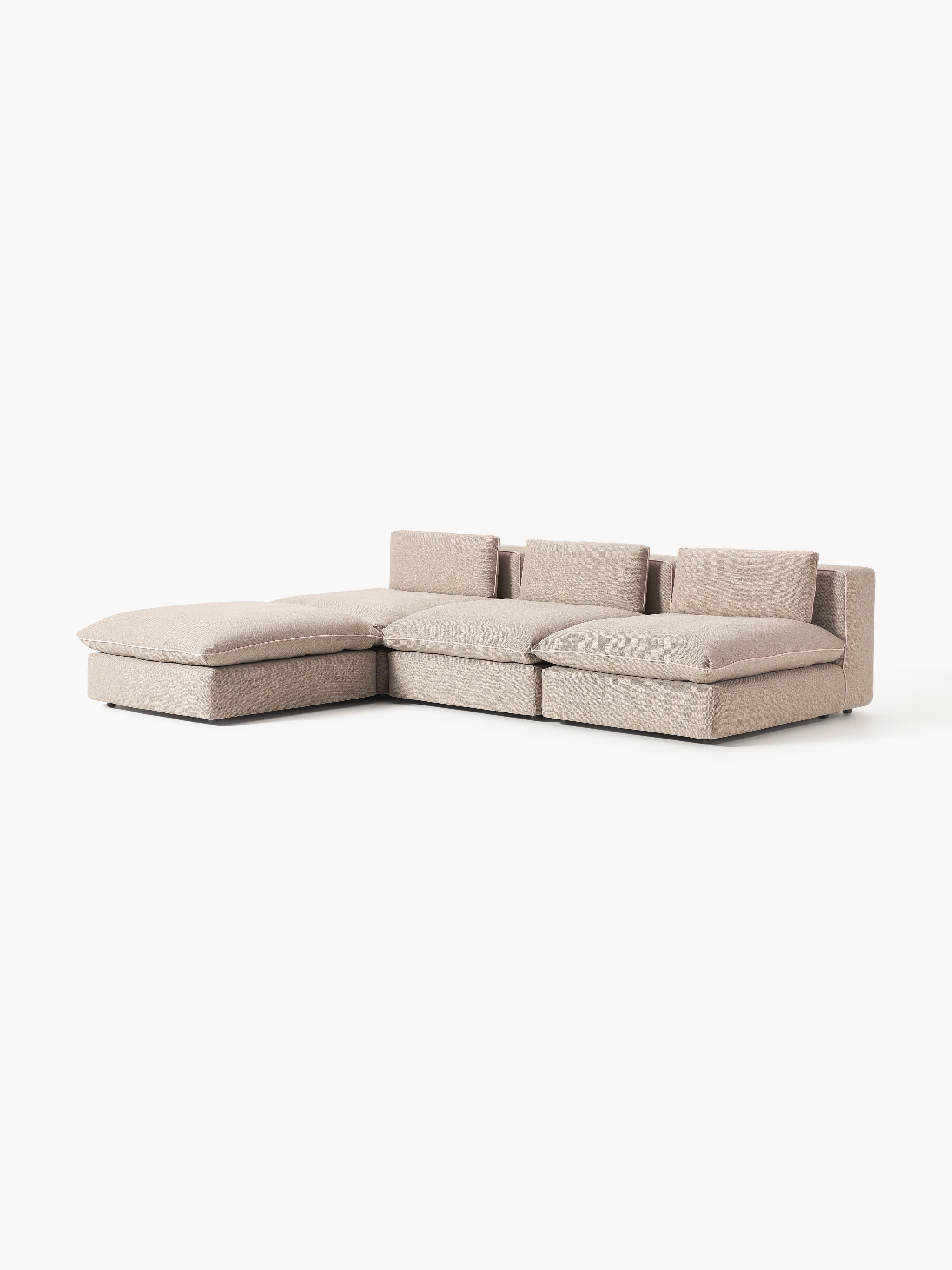 Modulares XL-Sofa Felix mit Hocker (links/rechts)