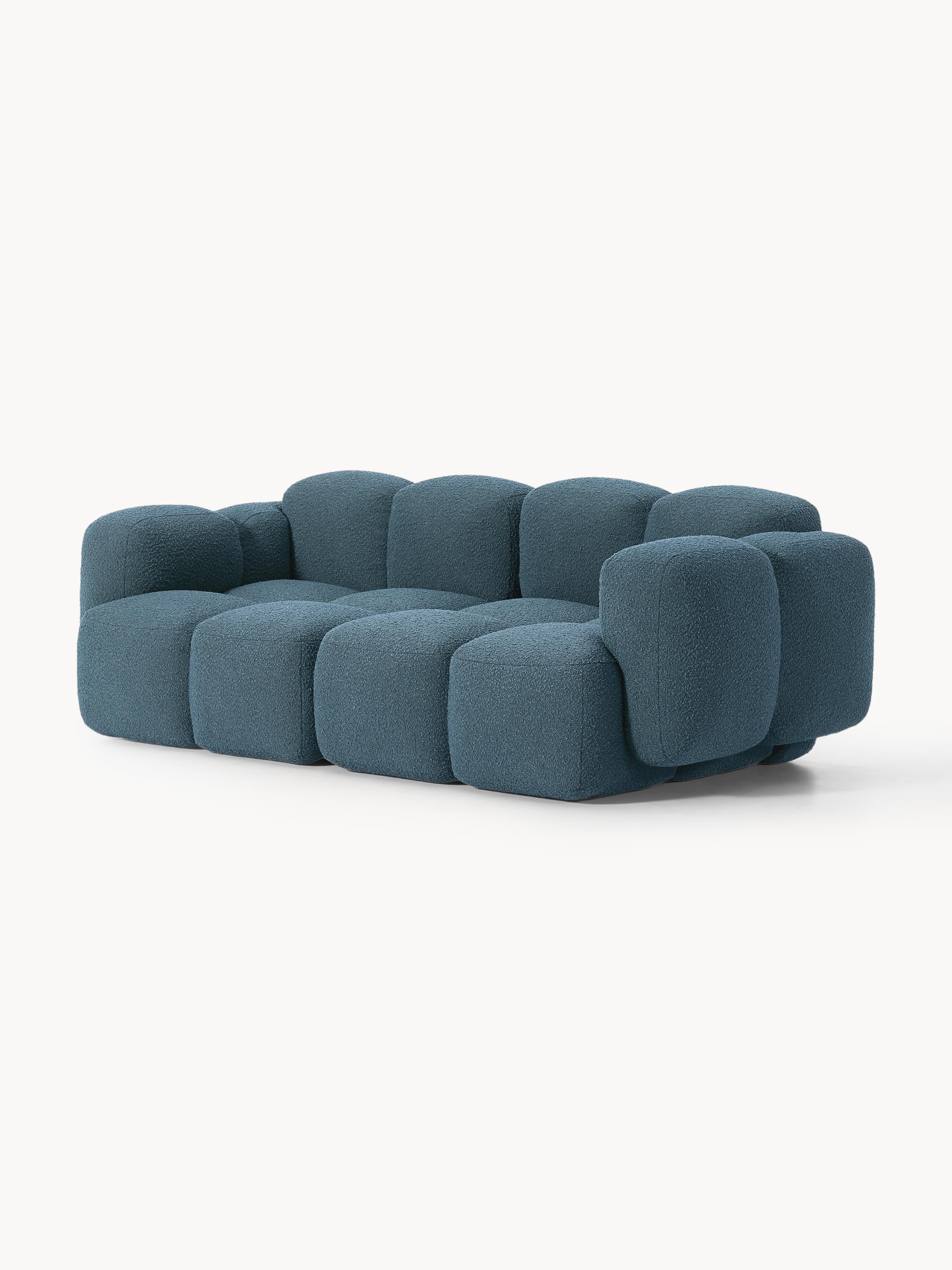Modulares Sofa Tayla (3-Sitzer) aus Bouclé