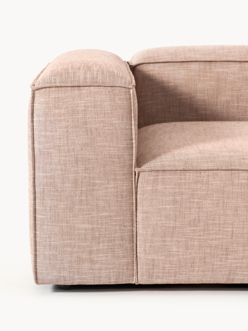 Modulares Sofa Lennon (4-Sitzer) aus Leinen-Mix