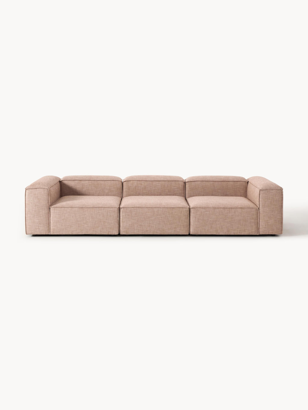 Galeriebild 1 - Modulares Sofa Lennon (4-Sitzer) aus Leinen-Mix