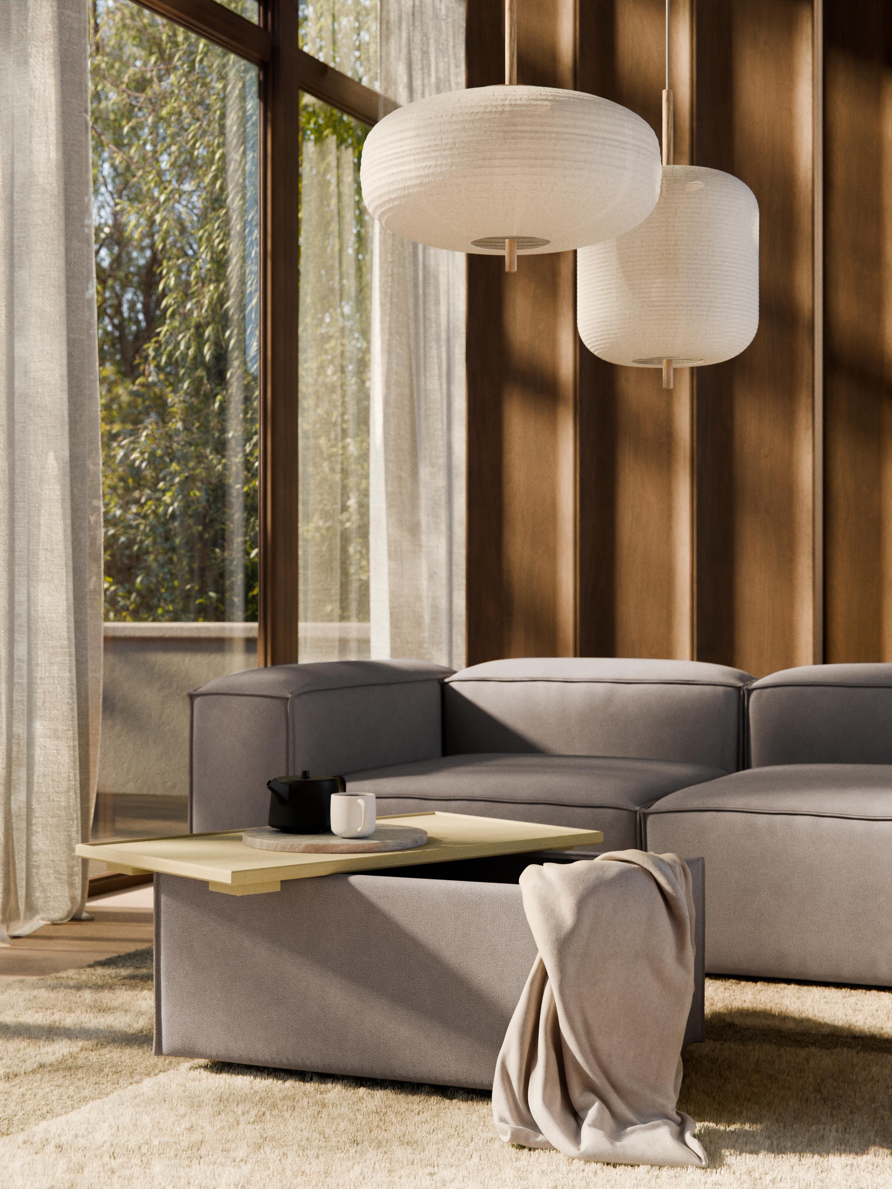 Sofa-Hocker Lennon mit Stauraum