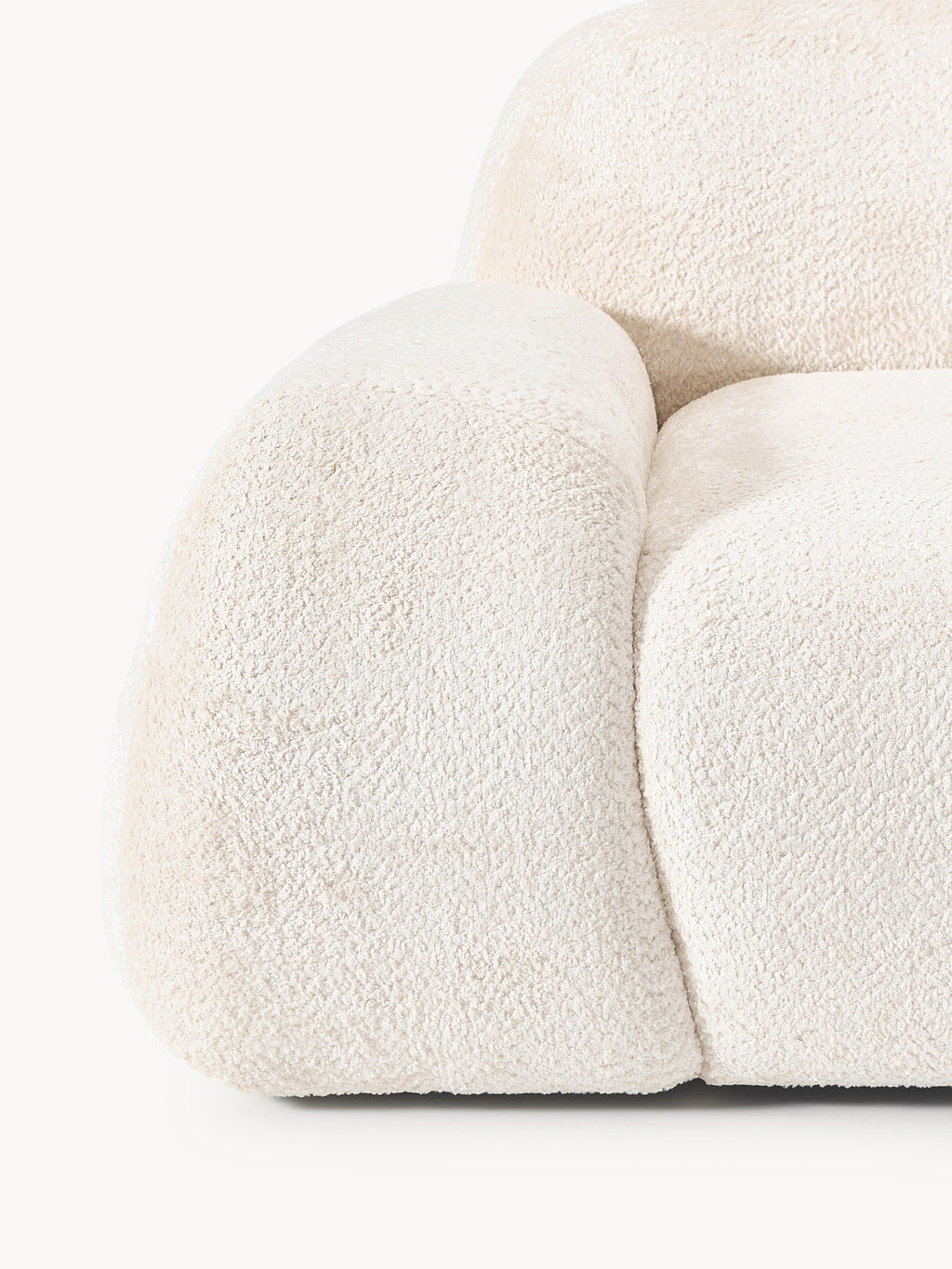 Loungesessel Wolke aus Teddy-Bouclé