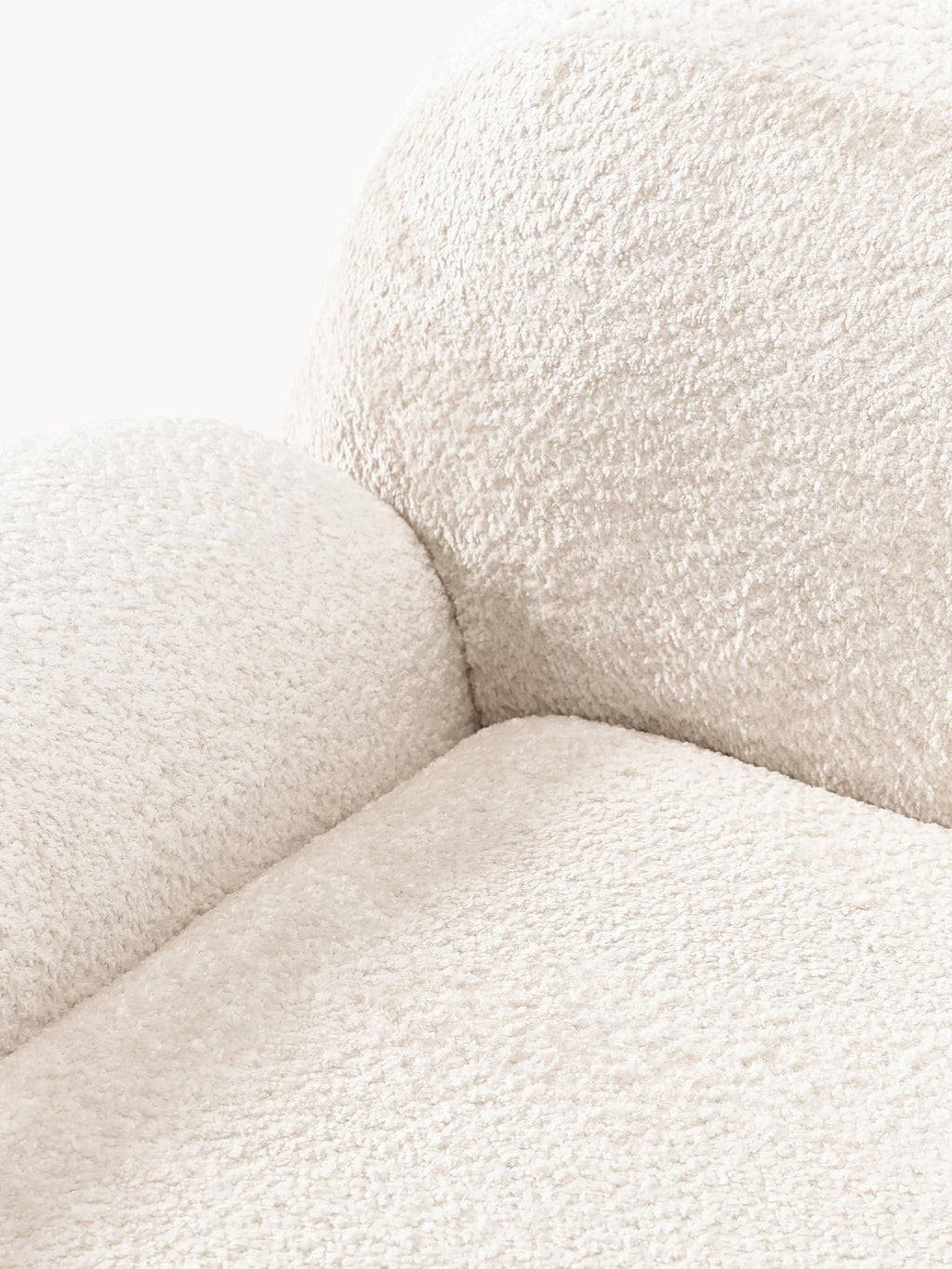 Loungesessel Wolke aus Teddy-Bouclé