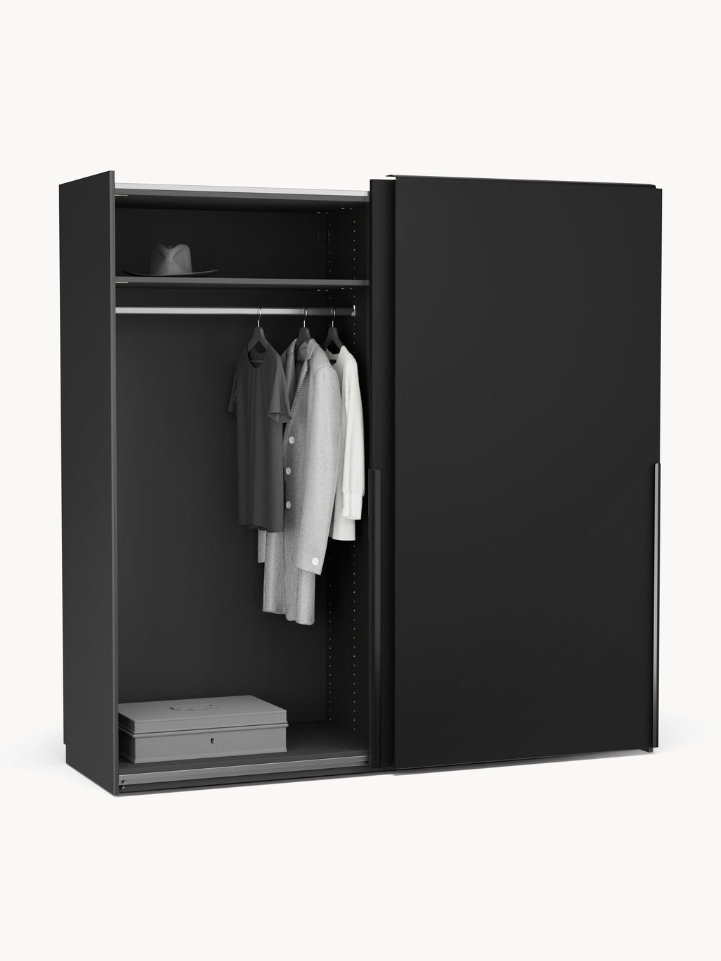 Modularer Schwebetürenschrank Leon, 200 cm Breite, in verschiedenen Größen