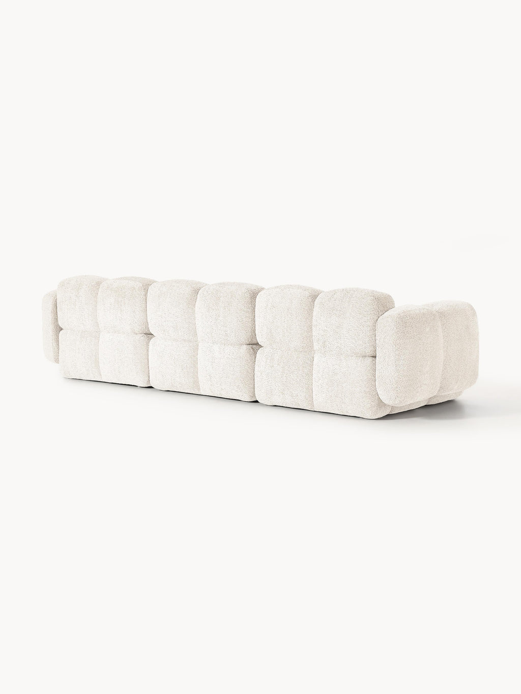 Modulares Sofa Tayla (4-Sitzer) aus Teddy-Bouclé