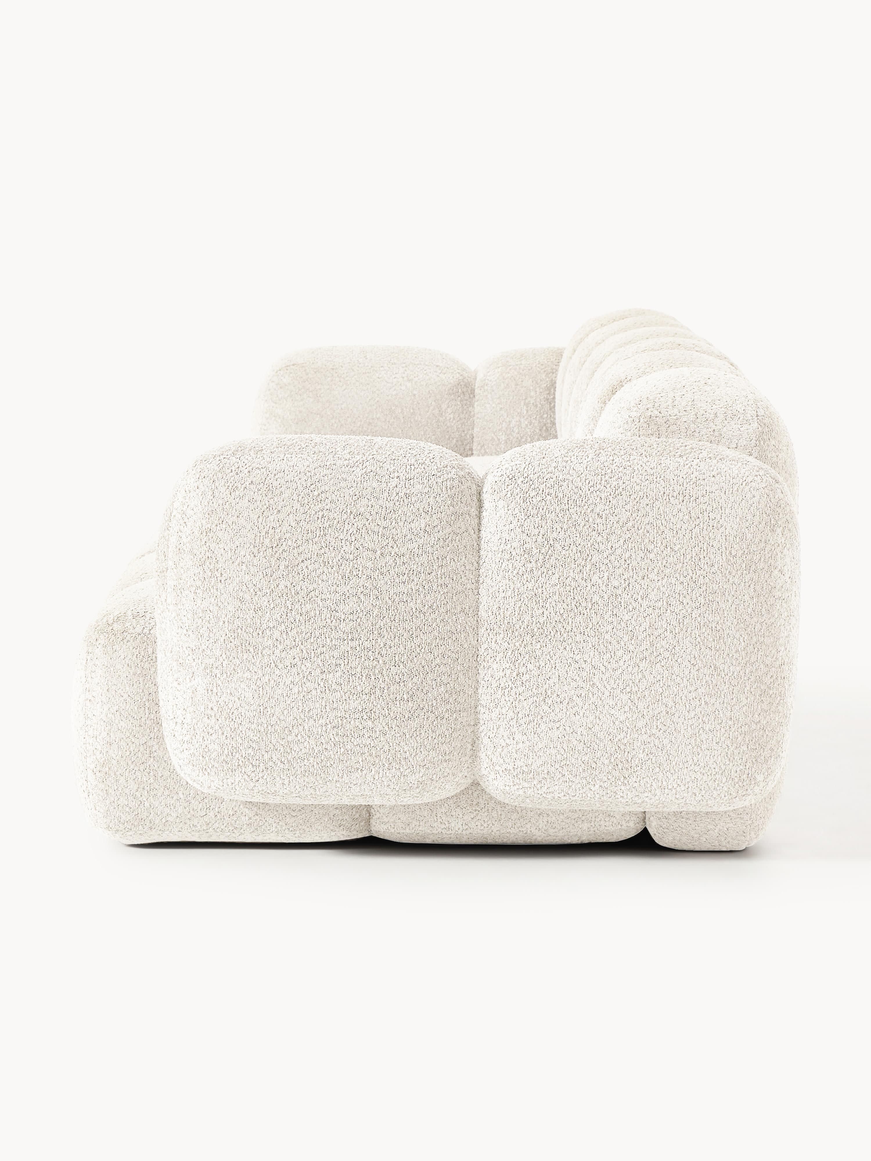 Modulares Sofa Tayla (4-Sitzer) aus Teddy-Bouclé