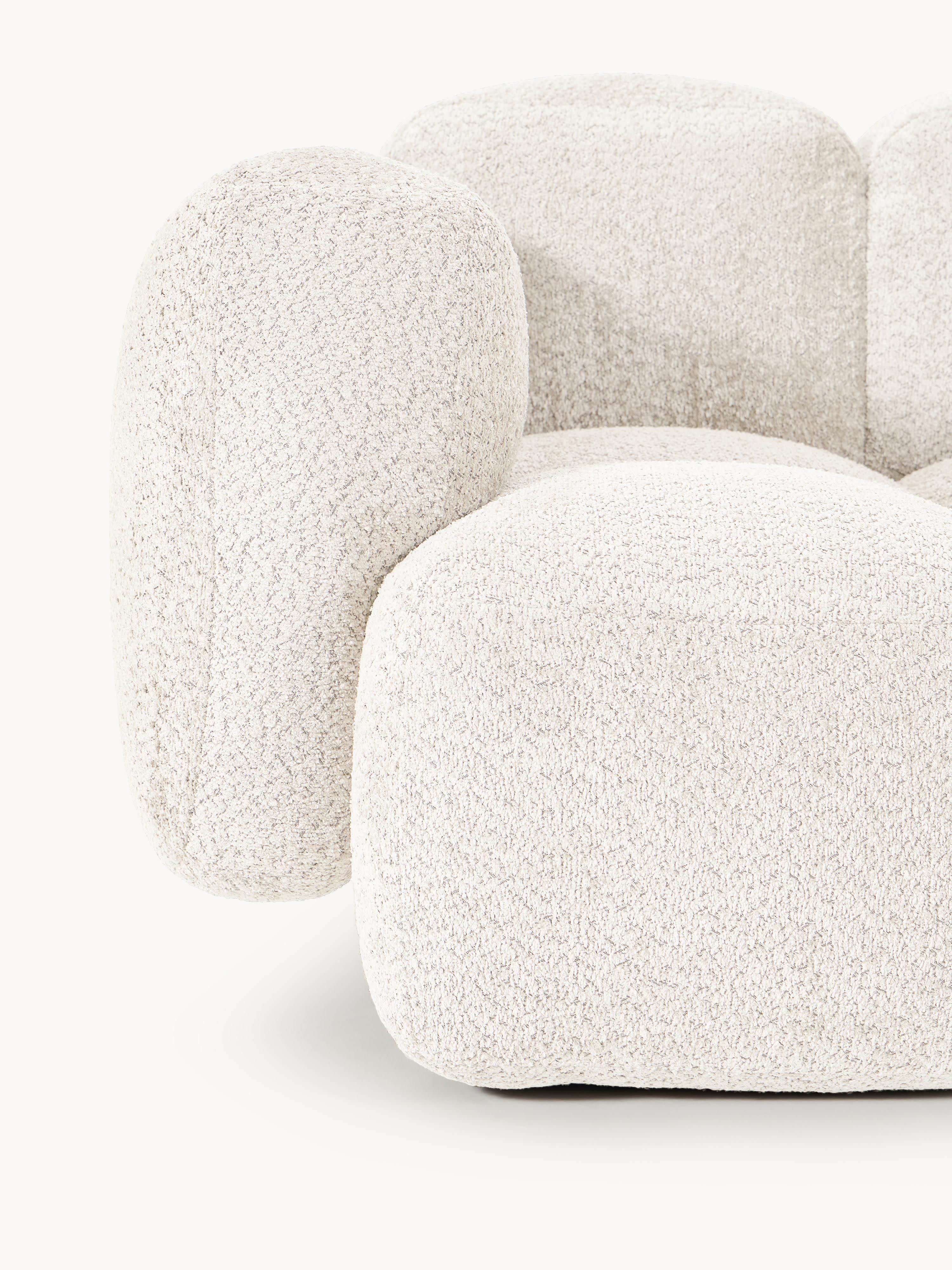 Modulares Sofa Tayla (4-Sitzer) aus Teddy-Bouclé