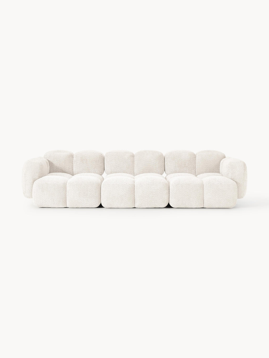 Galeriebild 1 - Modulares Sofa Tayla (4-Sitzer) aus Teddy-Bouclé