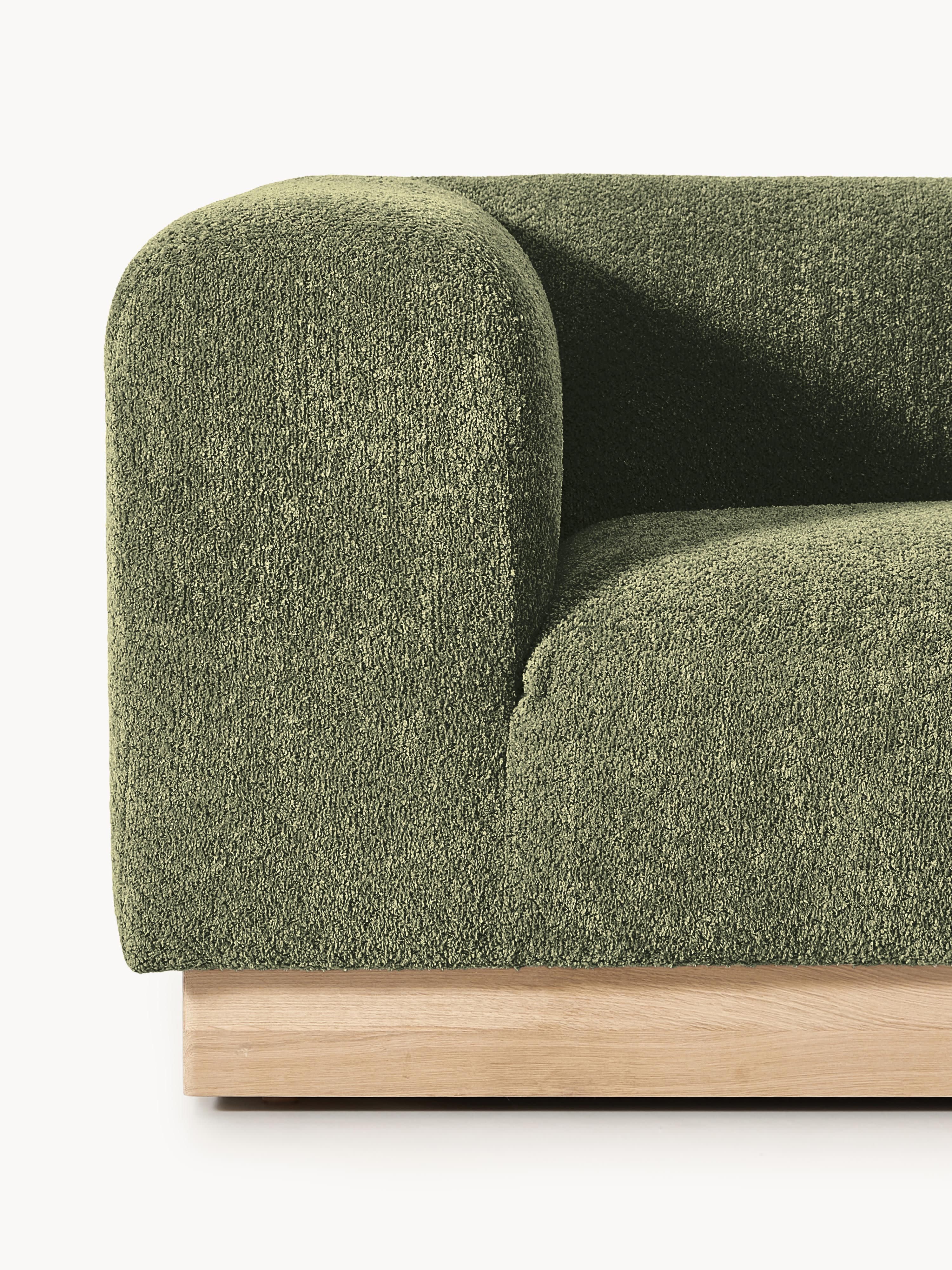 Modulares Sofa Natalie (3-Sitzer) aus Teddy-Bouclé