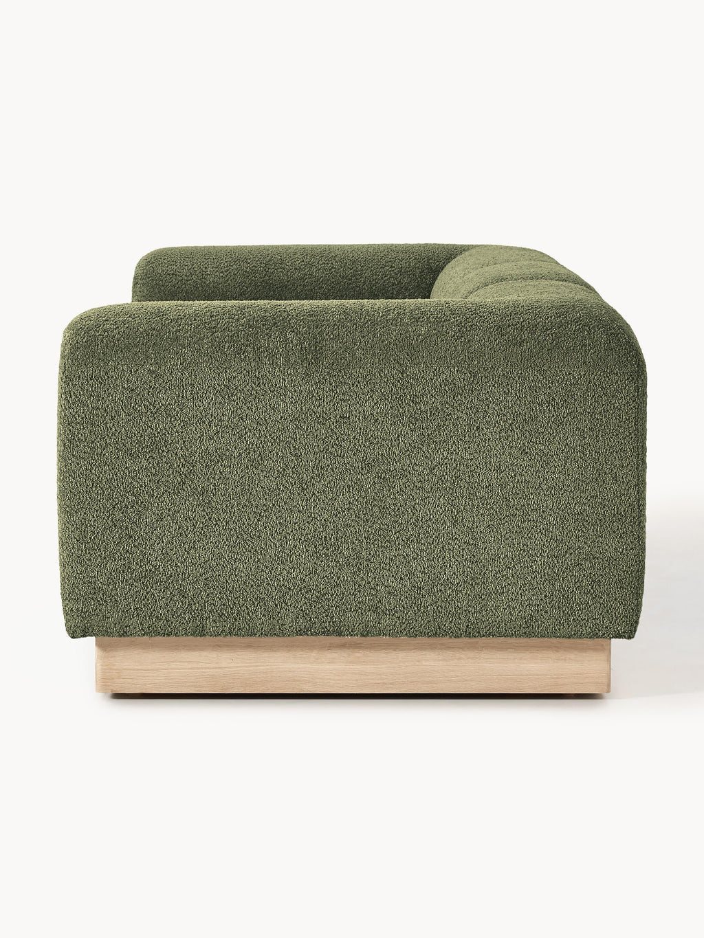 Modulares Sofa Natalie (3-Sitzer) aus Teddy-Bouclé