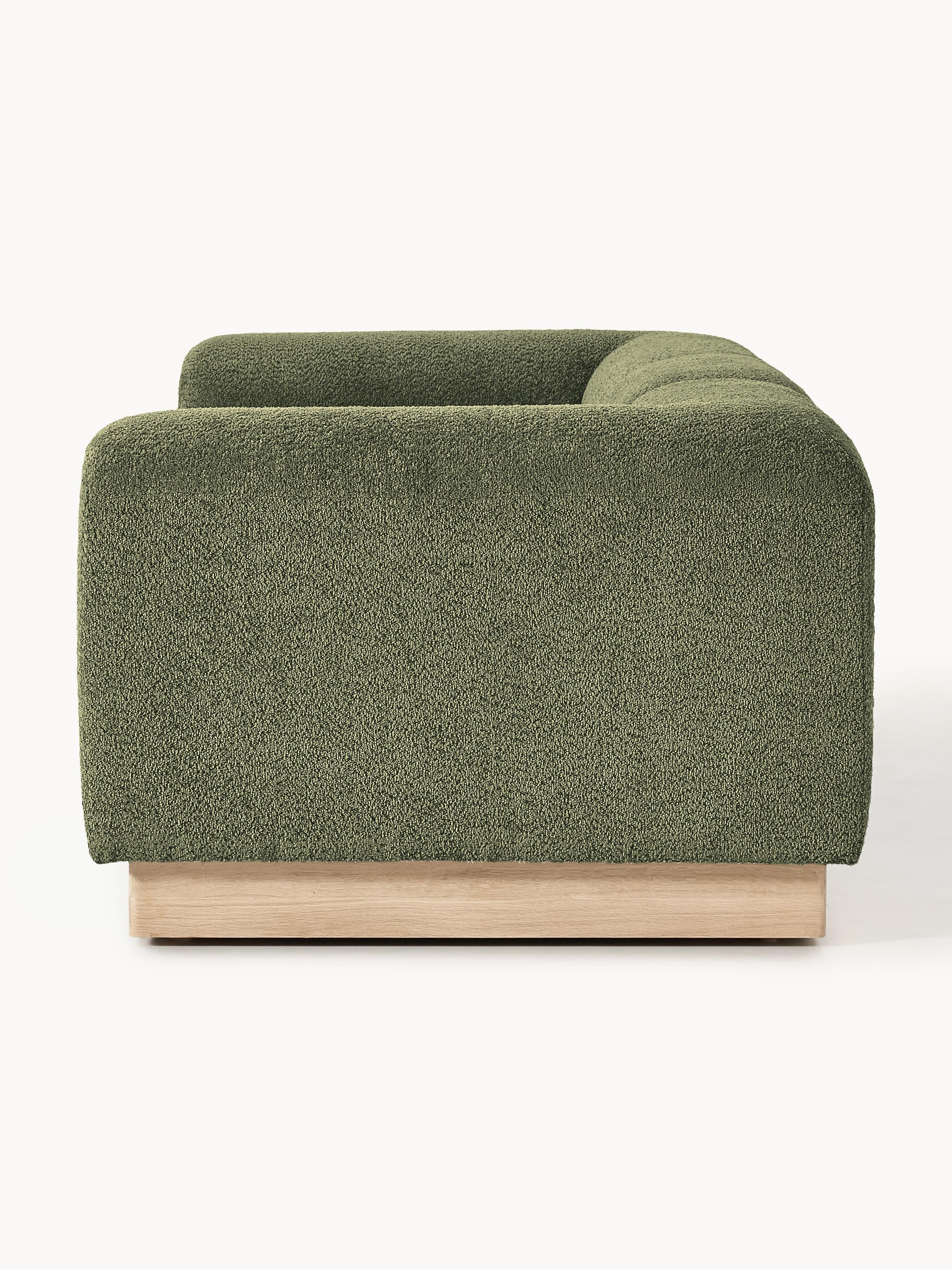 Modulares Sofa Natalie (3-Sitzer) aus Teddy-Bouclé