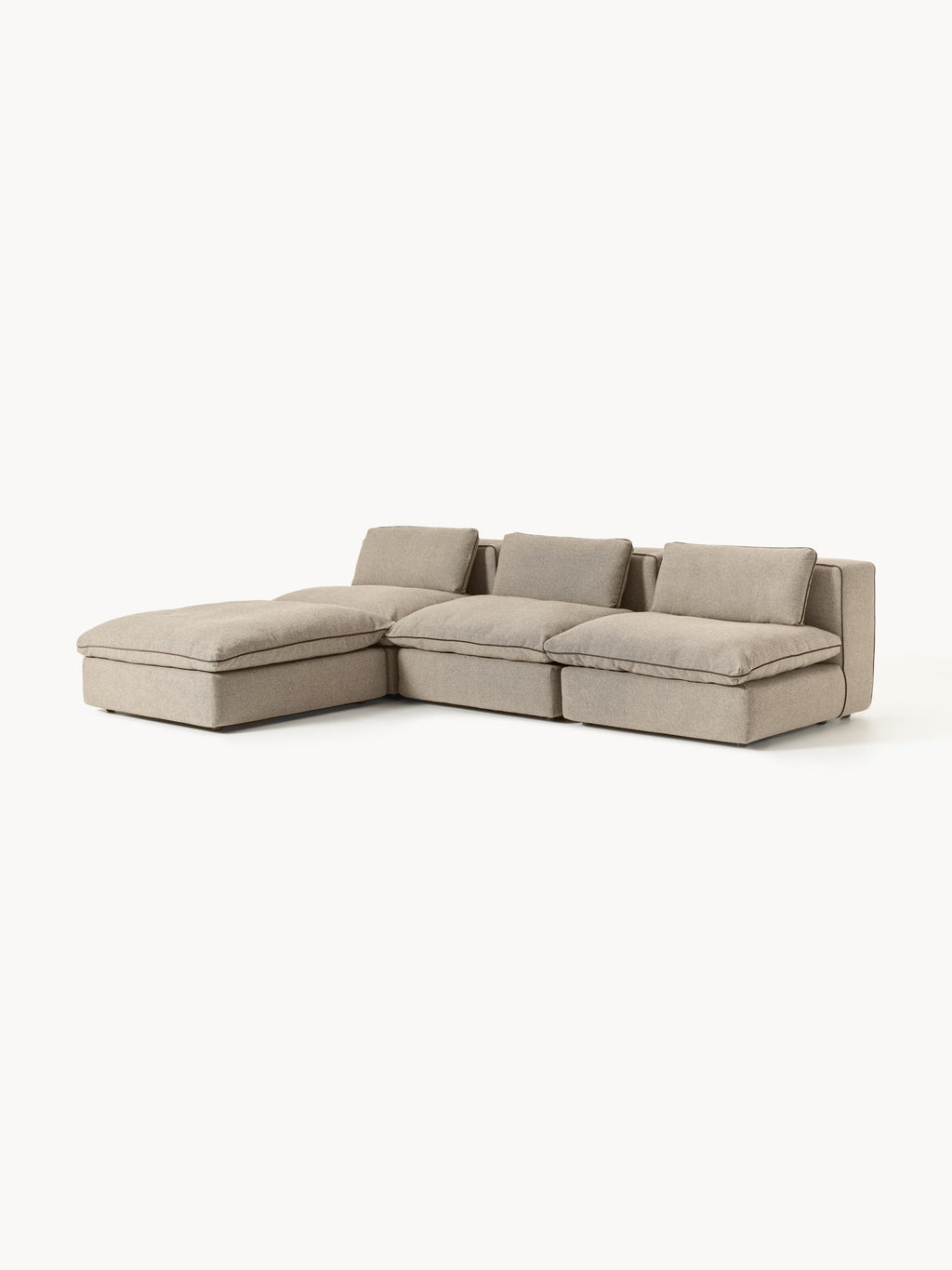 Modulares Sofa Felix mit Hocker (links/rechts)