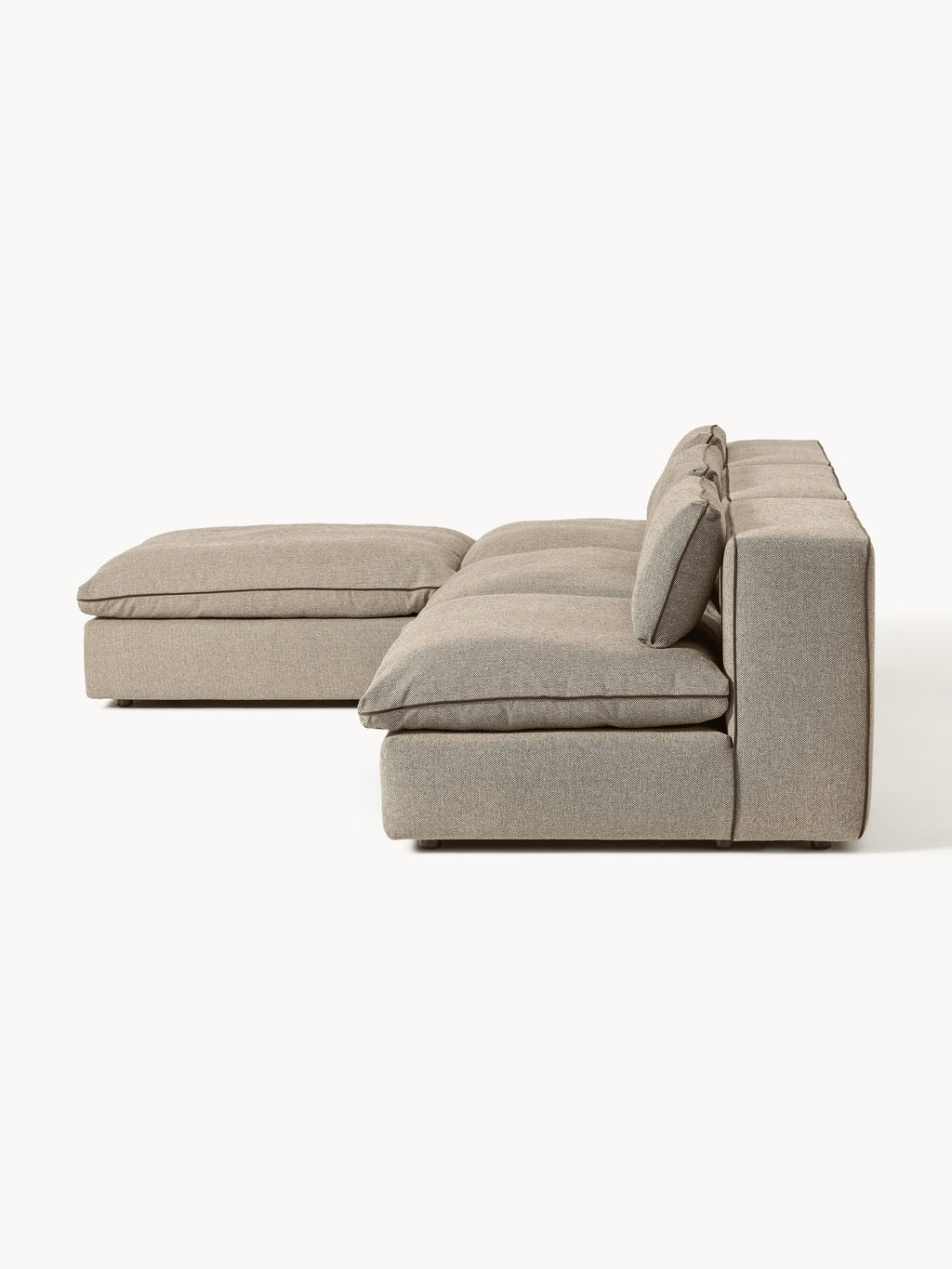 Modulares Sofa Felix mit Hocker (links/rechts)