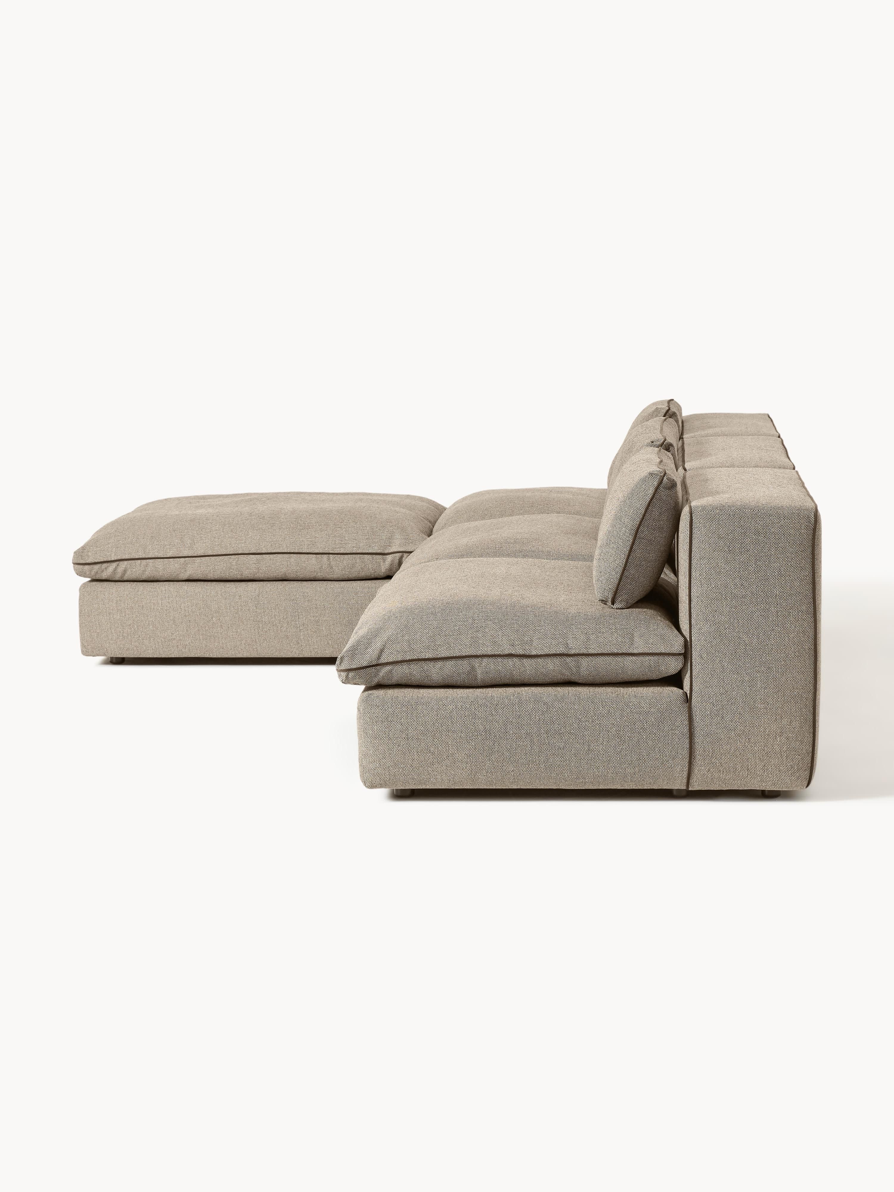 Modulares Sofa Felix mit Hocker (links/rechts)